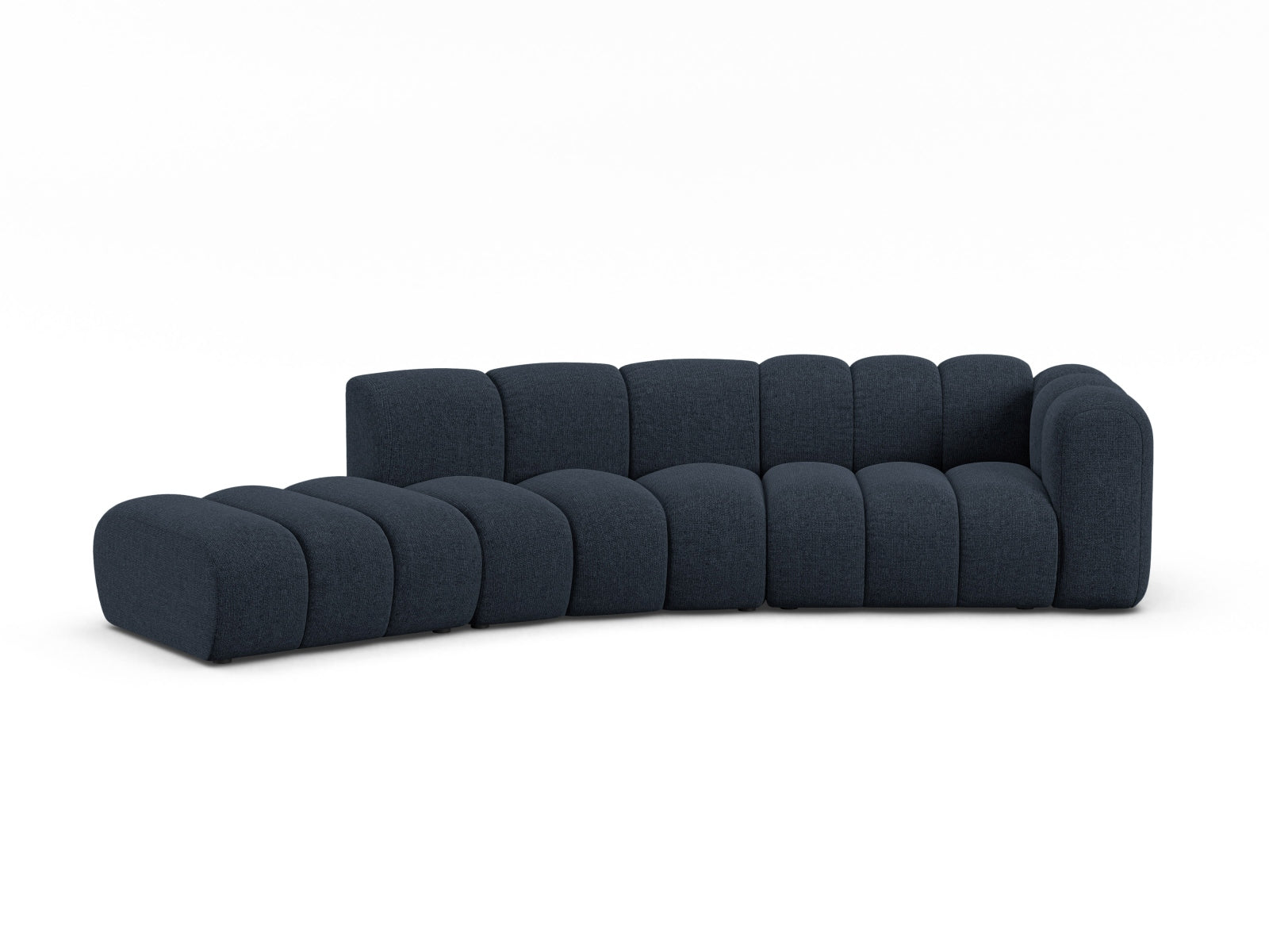 Lupine Modular Sofa rechts 5 Sitzer in Navy Blue präsentiert im Onlineshop von KAQTU Design AG. 5er Sofa ist von Micadoni
