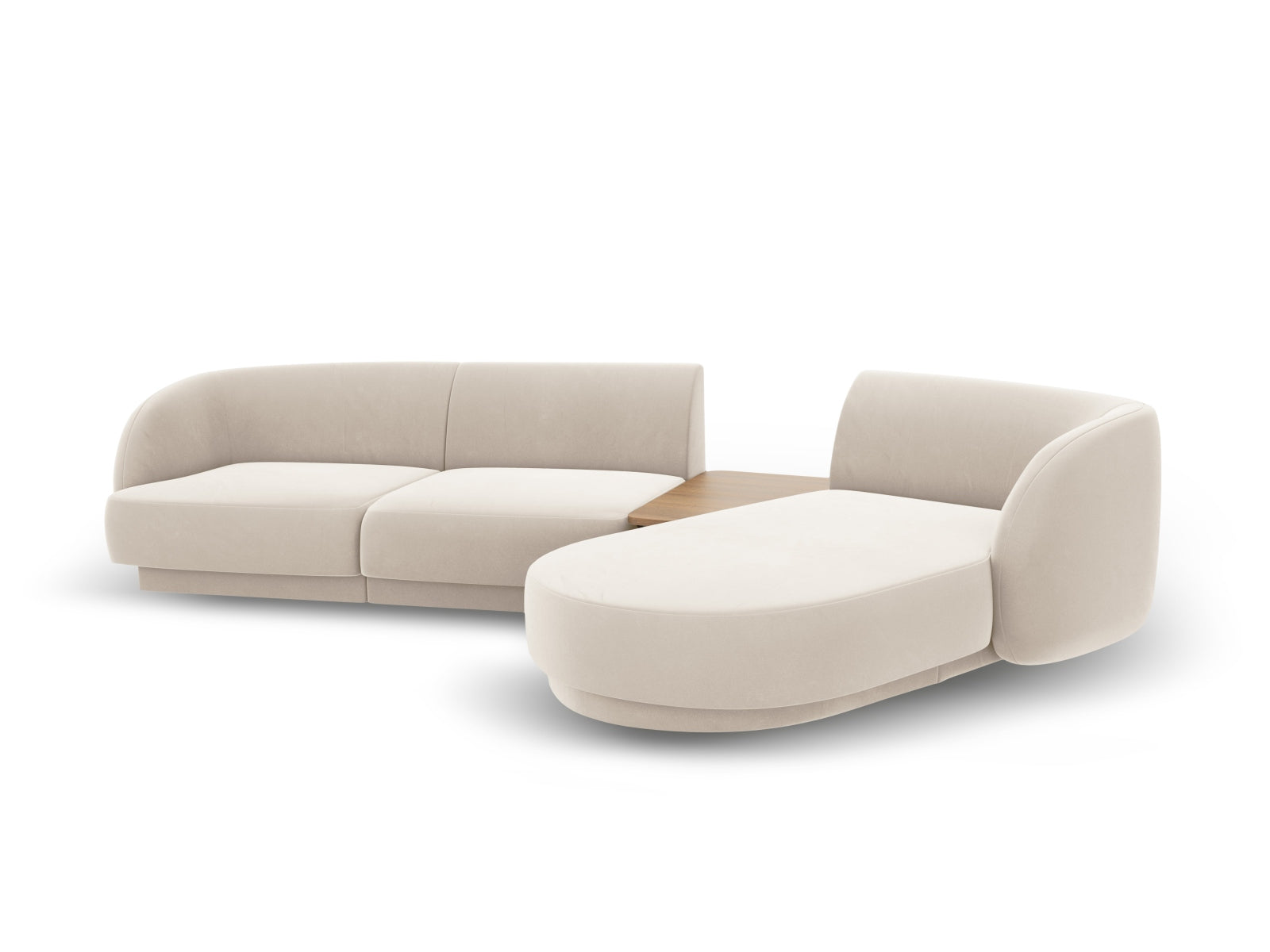 Entdecken Sie das Miley Velour Sofa rechts 3 Sitzer von Micadoni – stilvoll, modular und perfekt für Ihr modernes Zuhause.