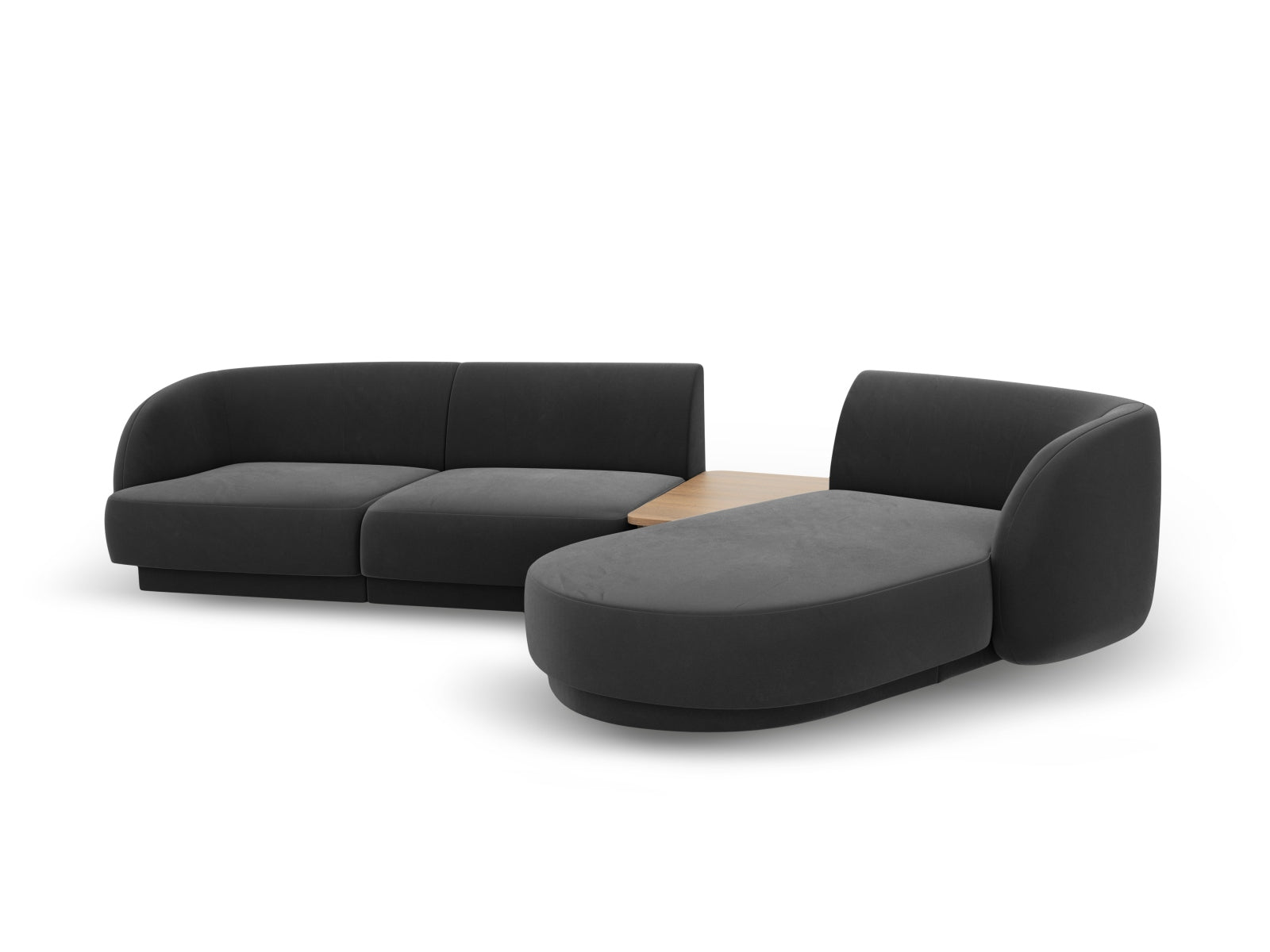 Entdecken Sie das Miley Velour Sofa rechts 3 Sitzer von Micadoni – stilvoll, modular und perfekt für Ihr modernes Zuhause.