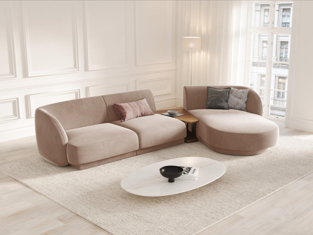 Miley Modulare Sofa rechts von Micadoni – Wohnbeispiel