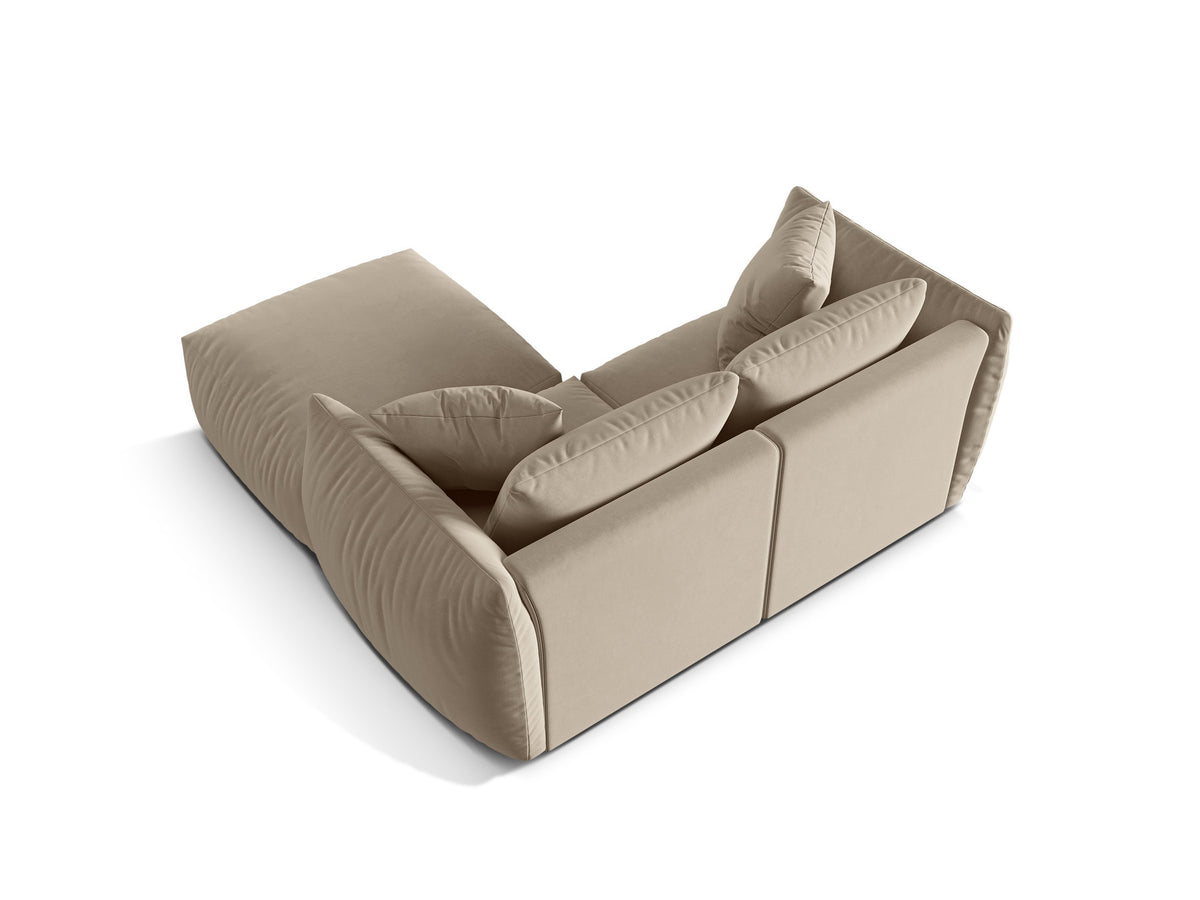 Chris Modular Ecksofa 4 Sitzer in Ecru-Casino präsentiert im Onlineshop von KAQTU Design AG. L-Sofa links ist von Micadoni