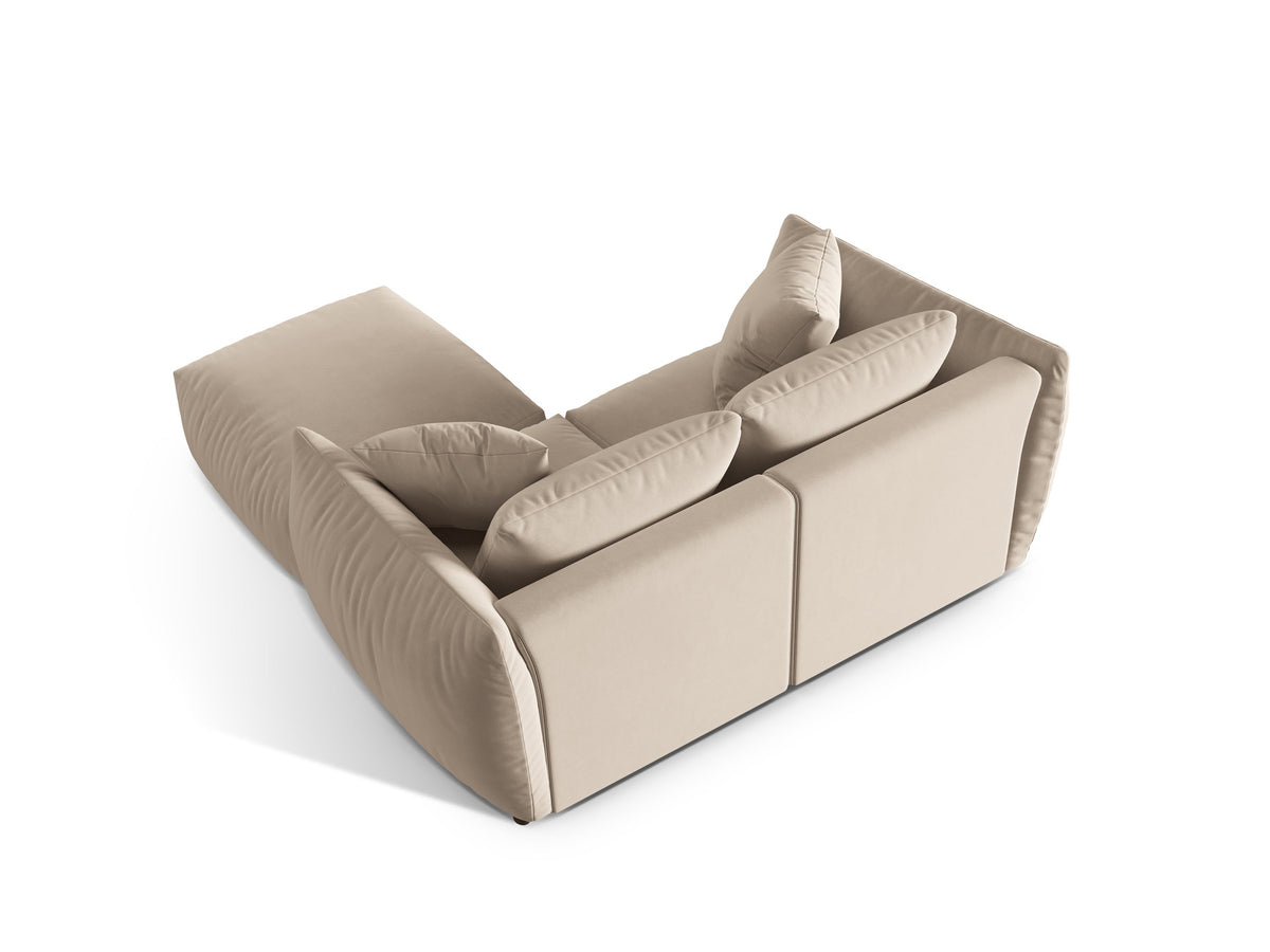 Chris Modular Ecksofa 4 Sitzer in Ecru-Casino präsentiert im Onlineshop von KAQTU Design AG. L-Sofa links ist von Micadoni