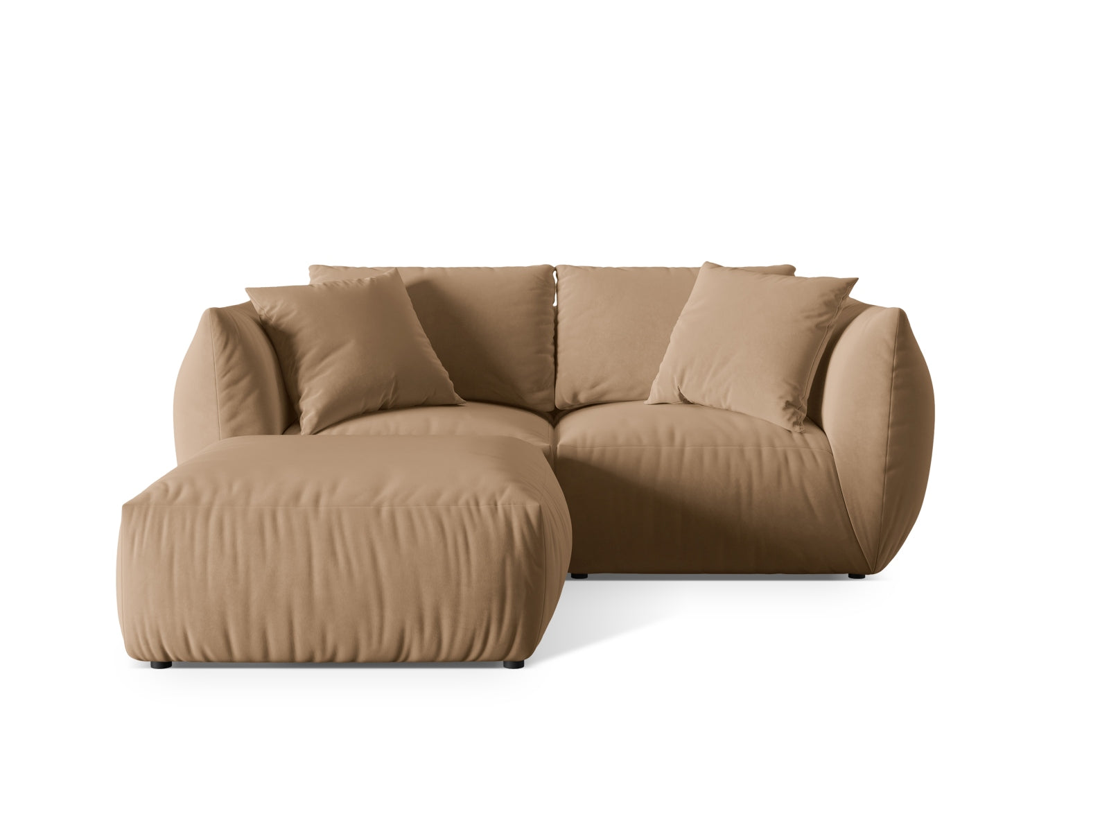 Chris Modular Ecksofa 4 Sitzer in Sand präsentiert im Onlineshop von KAQTU Design AG. Ecksofa ist von Micadoni