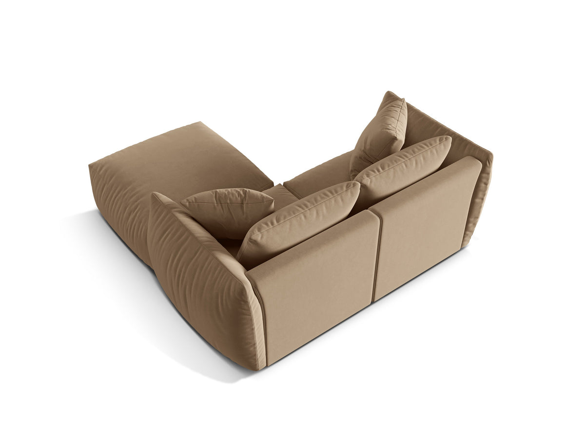 Chris Modular Ecksofa 4 Sitzer in Sand-Casino präsentiert im Onlineshop von KAQTU Design AG. L-Sofa links ist von Micadoni