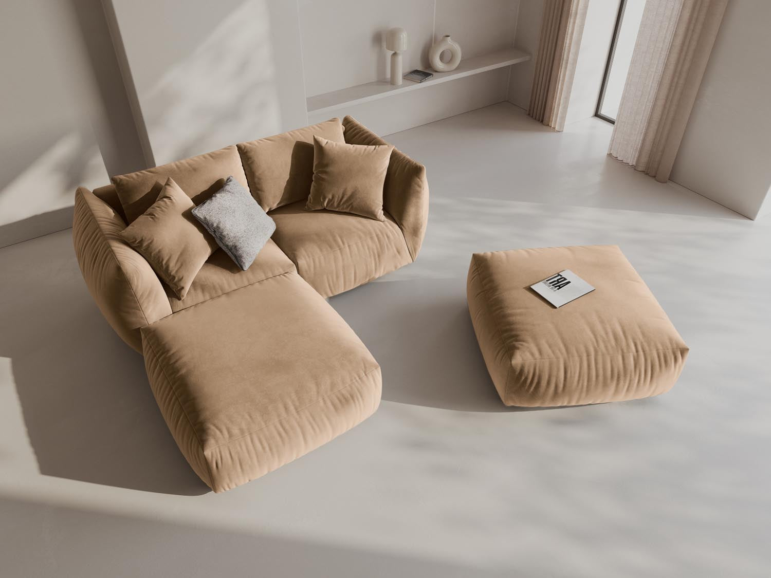 Erleben Sie das Chris Modular Ecksofa 4 Sitzer von Micadoni – elegantes Design, hervorragender Komfort und flexible Gestaltungsmöglichkeiten für Ihr Wohnzimmer.