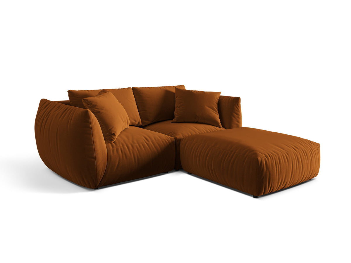 Chris Modular Ecksofa 4 Sitzer in Terracotta-Casino präsentiert im Onlineshop von KAQTU Design AG. L-Sofa links ist von Micadoni