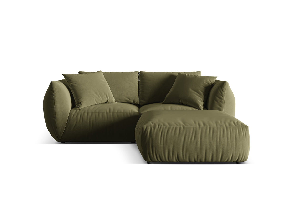 Chris Modular Ecksofa 4 Sitzer in Light Green-Casino präsentiert im Onlineshop von KAQTU Design AG. L-Sofa links ist von Micadoni