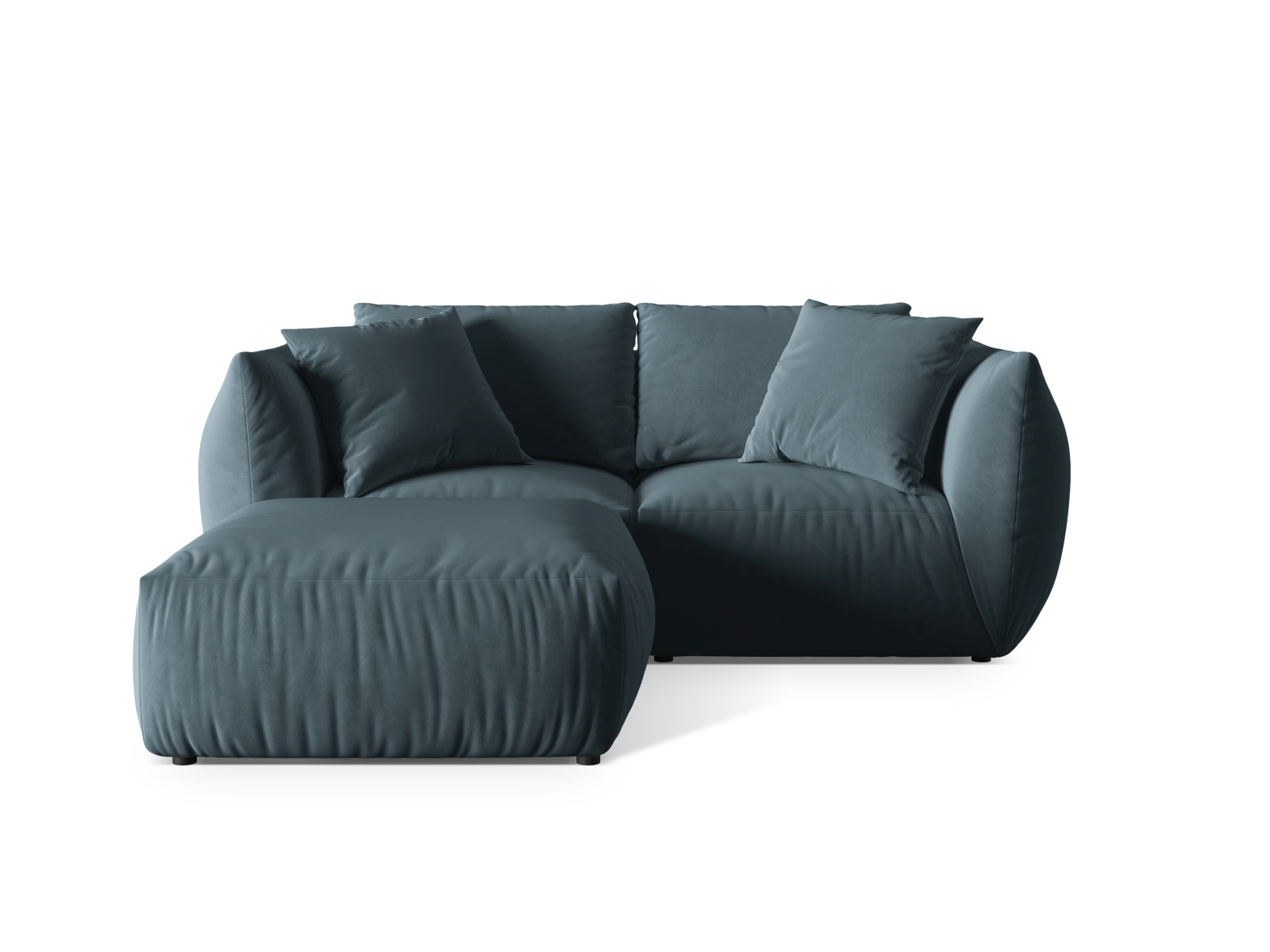 Chris Modular Ecksofa 4 Sitzer in Pastel Blue präsentiert im Onlineshop von KAQTU Design AG. Ecksofa ist von Micadoni