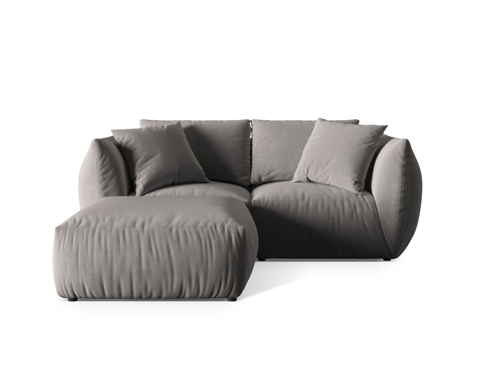 Chris Modular Ecksofa 4 Sitzer in Grey präsentiert im Onlineshop von KAQTU Design AG. Ecksofa ist von Micadoni