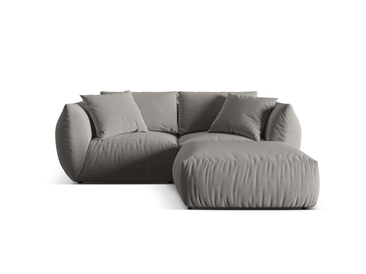 Chris Modular Ecksofa 4 Sitzer in Grey-Casino präsentiert im Onlineshop von KAQTU Design AG. L-Sofa links ist von Micadoni