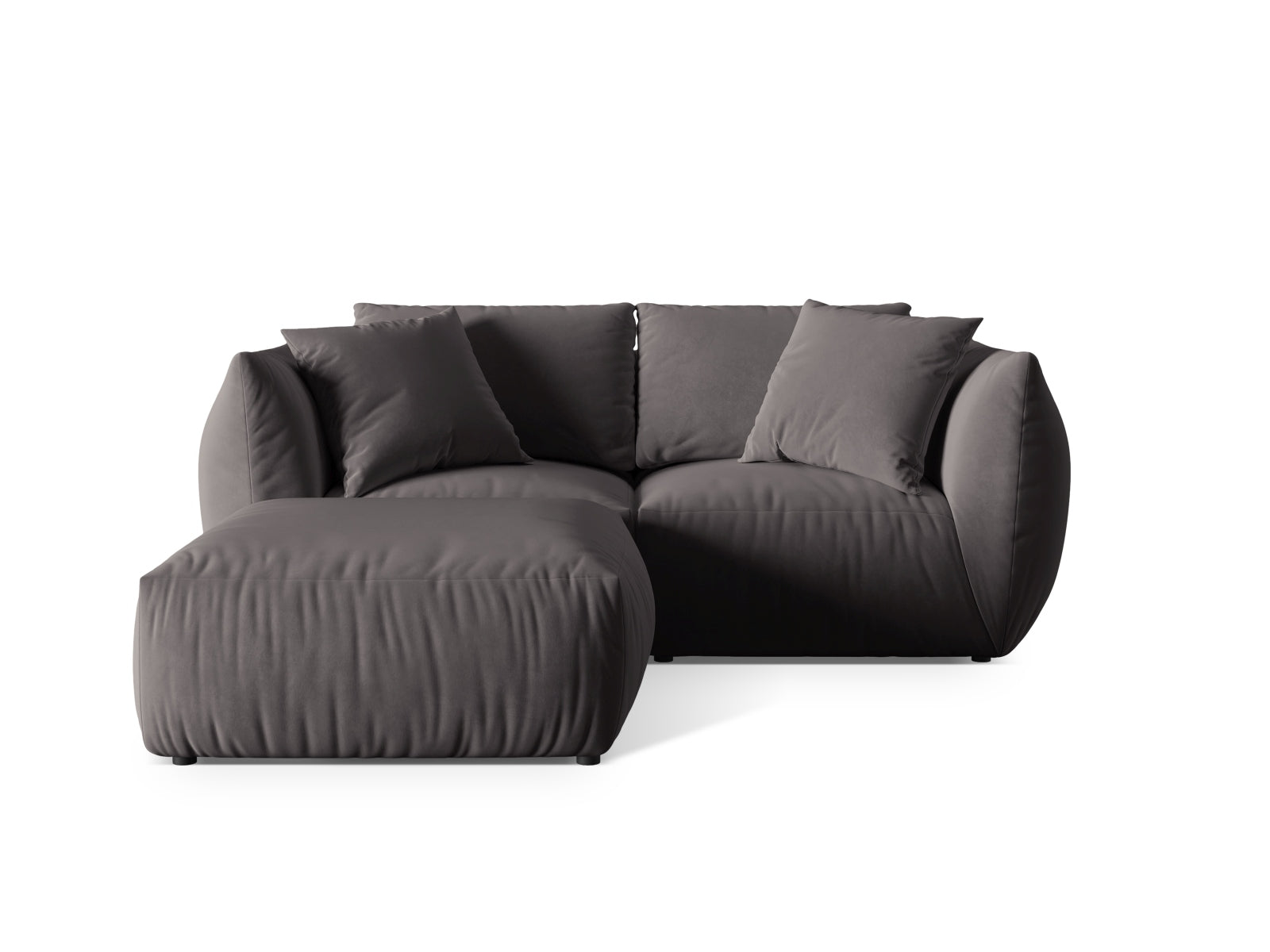 Chris Modular Ecksofa 4 Sitzer in Dark Grey präsentiert im Onlineshop von KAQTU Design AG. Ecksofa ist von Micadoni