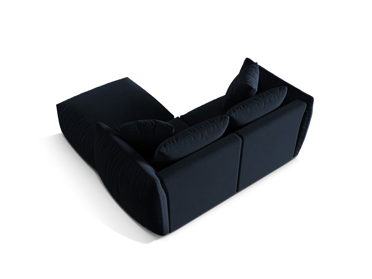 Chris Modular Ecksofa 4 Sitzer in Royal Blue-Casino präsentiert im Onlineshop von KAQTU Design AG. L-Sofa links ist von Micadoni