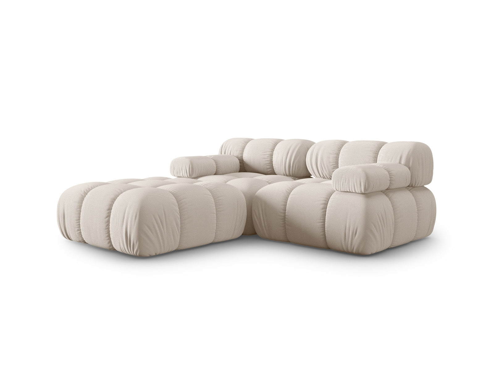Elegantes Bellis 3-Sitzer Sofa in Light Beige, modulares Design, ideal für stilvolle Wohnräume, präsentiert von Micadoni.