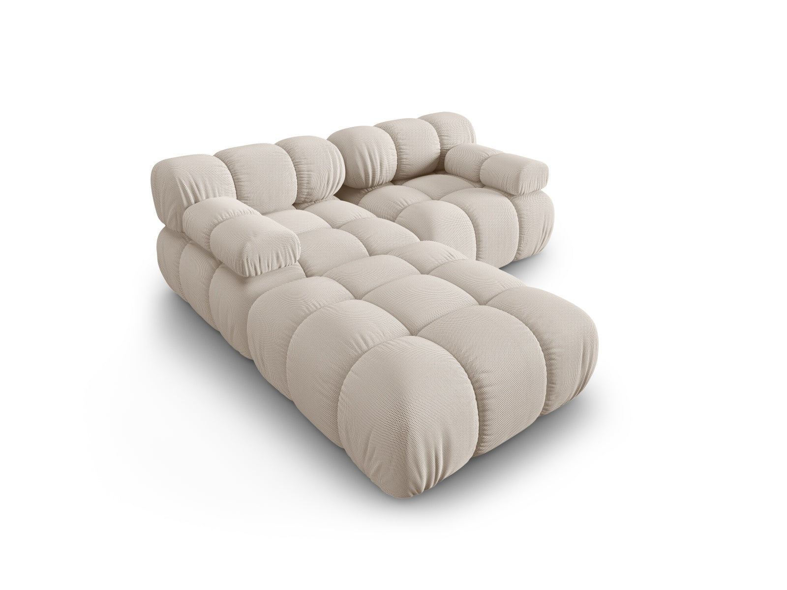Modulares 3-Sitzer Sofa Bellis in sanftem Beige, perfekt für moderne Wohnkonzepte, bietet Komfort und Stil von Micadoni.