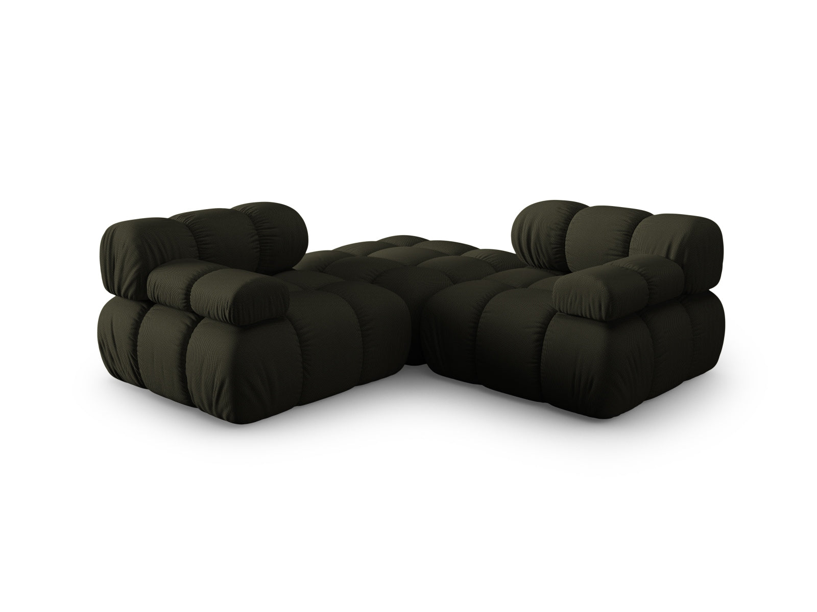 Stylisches Bellis 3-Sitzer Sofa in Amazon Green-Sonic, ideal für trendbewusste Wohnräume, vereint Funktionalität und modernes Design von Micadoni.
