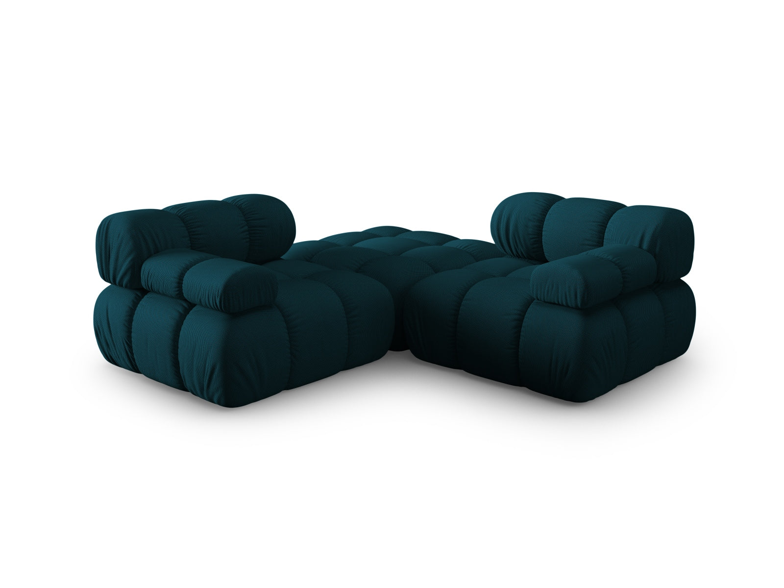 Elegantes Bellis 3-Sitzer Sofa in Navy Blue-Sonic, ideal für stilvolle Wohnräume, vereint modernes Design mit vielseitiger Nutzung.