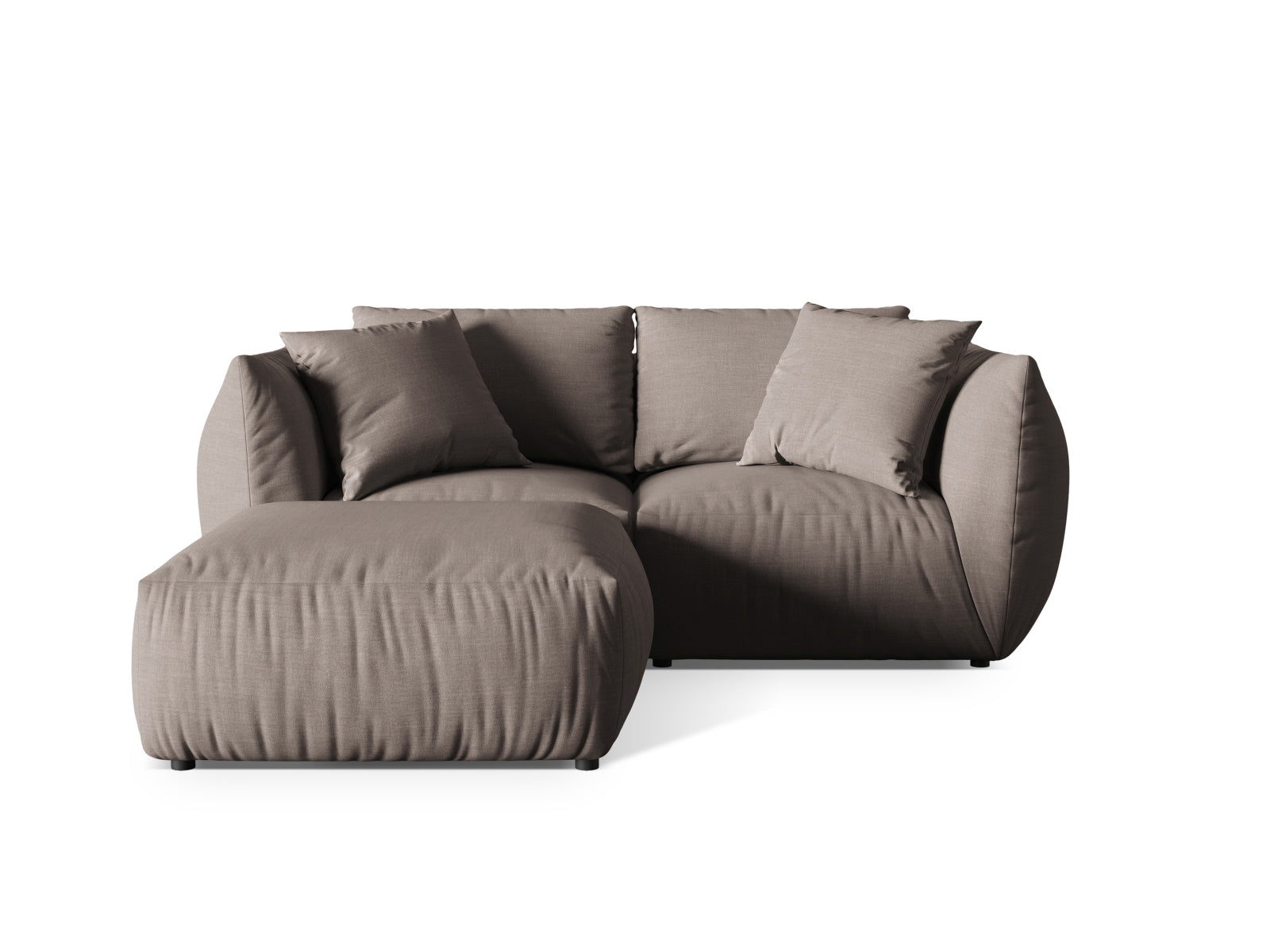 Chris Modular Ecksofa 4 Sitzer in Warm grey präsentiert im Onlineshop von KAQTU Design AG. Ecksofa ist von Micadoni