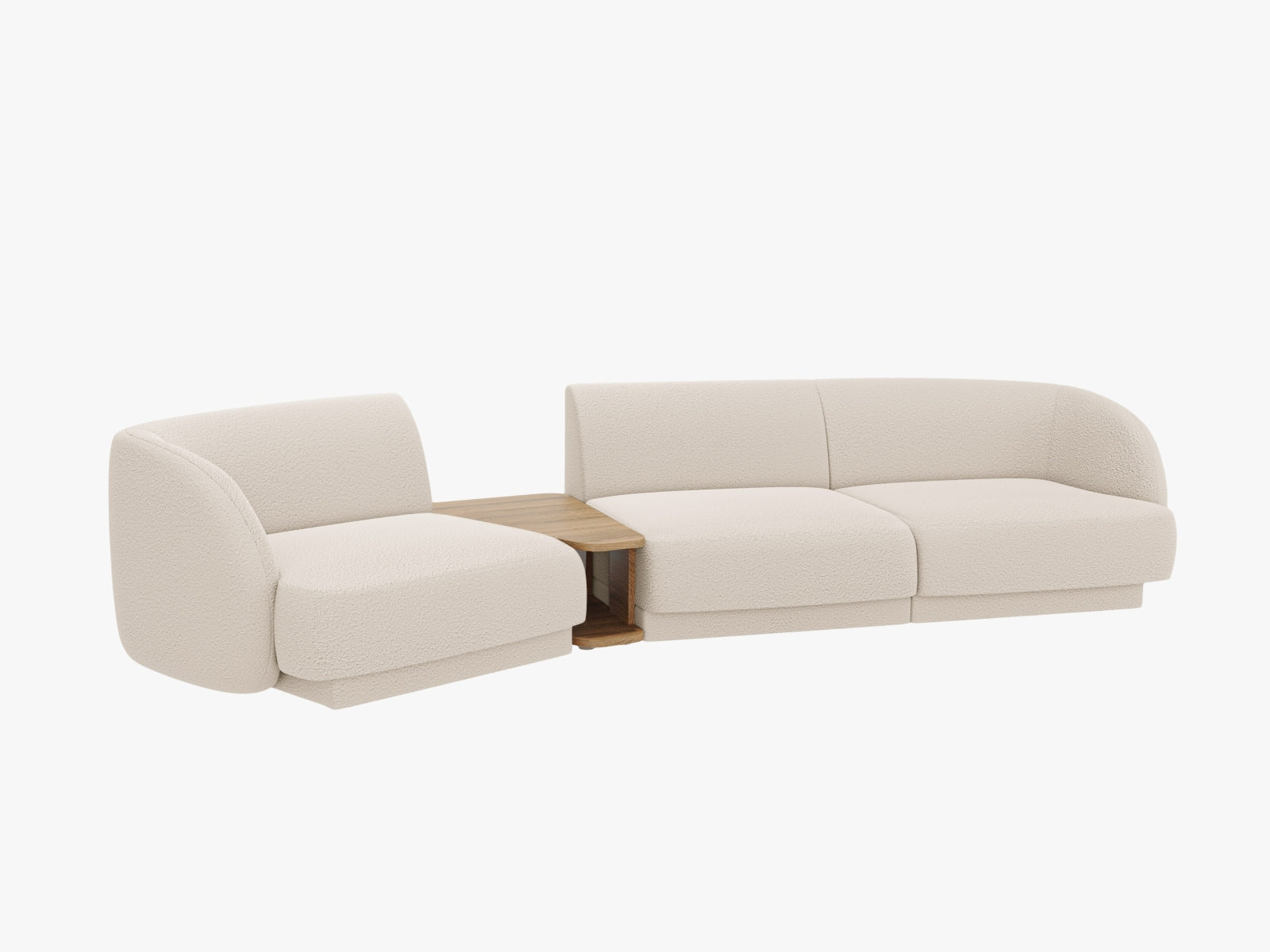Entdecken Sie das Miley Modulare Sofa Links 3 Sitzer von Micadoni – stilvoll, bequem und perfekt für jedes moderne Wohnzimmer.