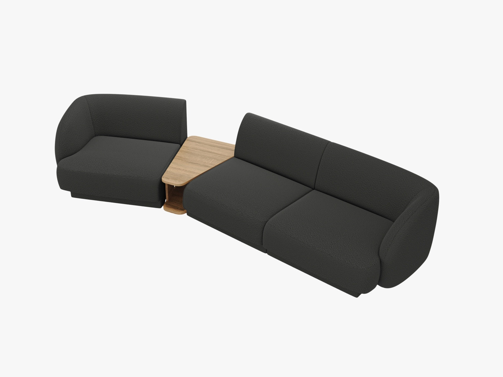 Erleben Sie das Miley Modulare Sofa links 3 Sitzer von Micadoni – eine elegante Kombination aus Komfort, Funktionalität und zeitlosem Design.