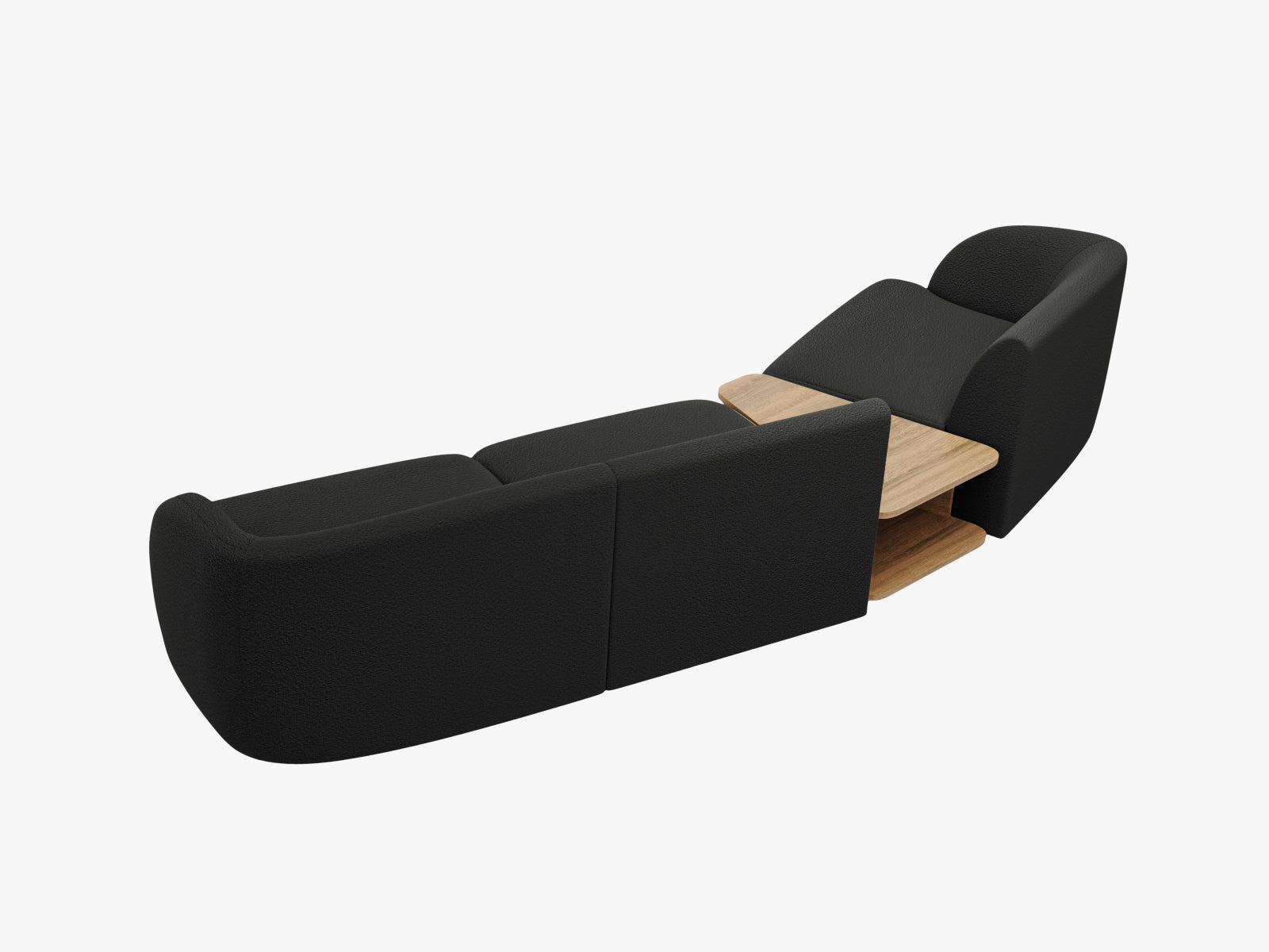 Erleben Sie das Miley Modulare Sofa links 3 Sitzer von Micadoni – eine elegante Kombination aus Komfort und Funktionalität für Ihr Zuhause.
