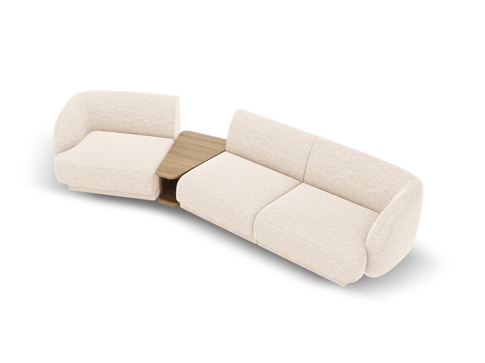 Erleben Sie das Miley Modulare Sofa Links 3 Sitzer von Micadoni – eine elegante Kombination aus Komfort, Funktionalität und zeitlosem Design für Ihr Zuhause.