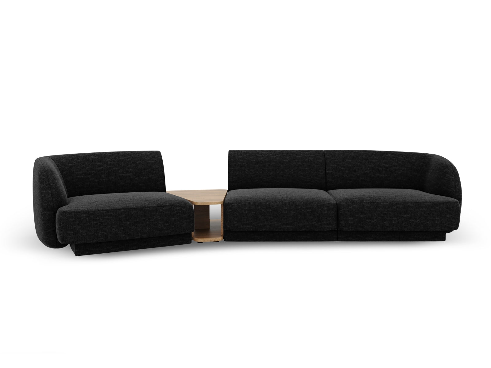 Elegantes Miley 3-Sitzer L-Sofa links von Micadoni, ideal für entspannte Stunden und ein modernes Wohnambiente.