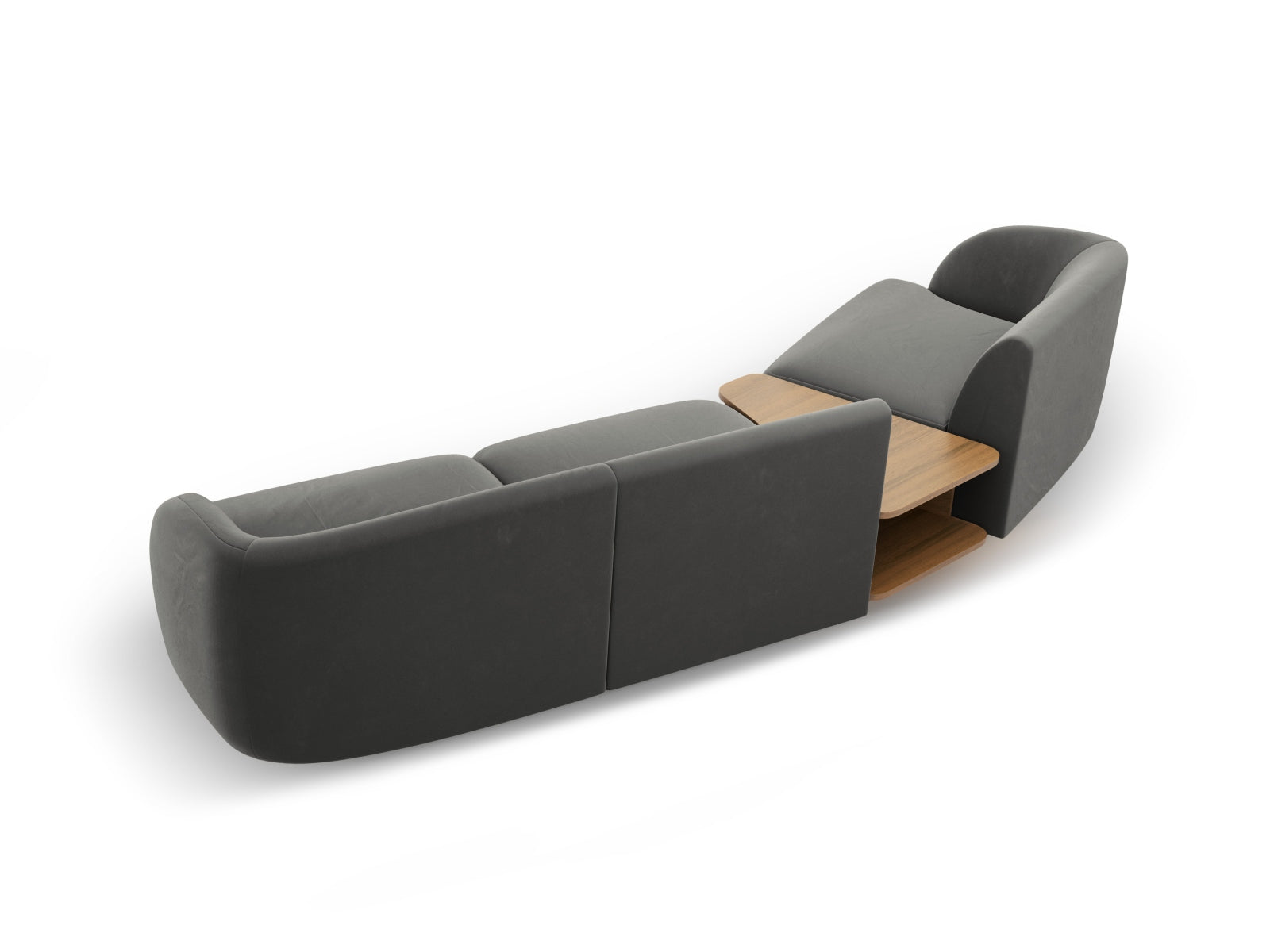Erleben Sie das Miley Velour 3-Sitzer Sofa von Micadoni: Luxuriös, modular und perfekt für jeden Raum. Komfort und Stil vereint!