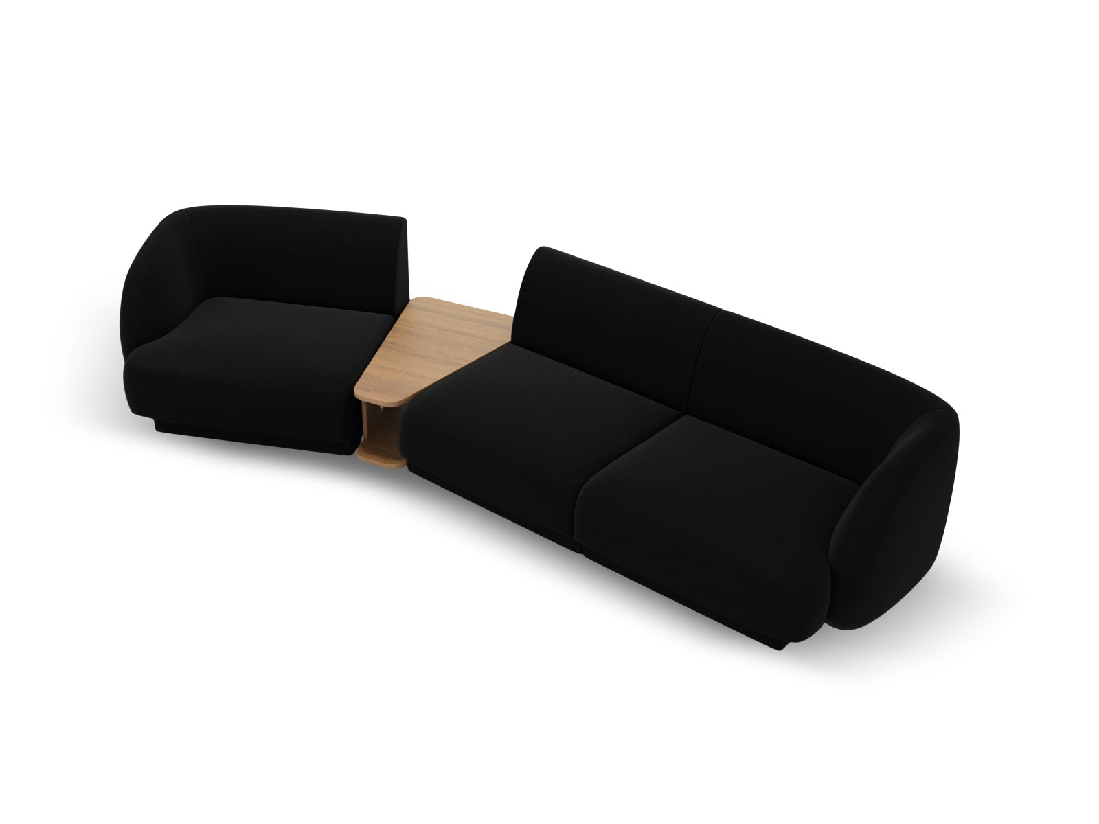 Erleben Sie das Miley Velour 3-Sitzer Sofa von Micadoni: modular, luxuriös und perfekt für jeden Raum. Komfort trifft auf elegantes Design!