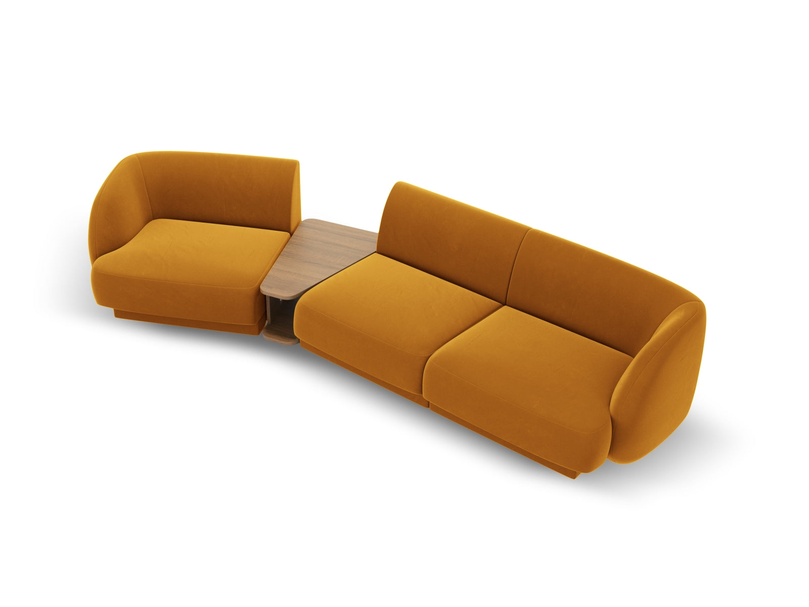 Erleben Sie das Miley Velour 3-Sitzer Sofa von Micadoni: modular, luxuriös und perfekt für jeden Raum. Komfort trifft auf elegantes Design!