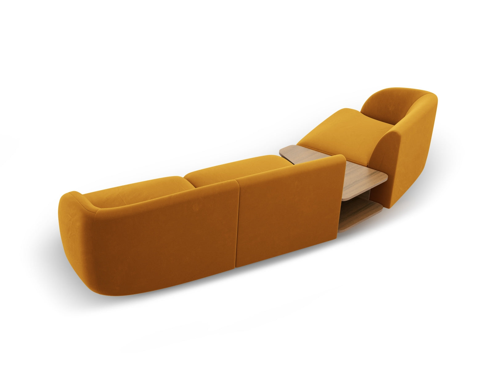 Erleben Sie das Miley Velour 3-Sitzer Sofa von Micadoni: Luxuriös, modular und perfekt für jeden Raum. Komfort trifft auf elegantes Design!