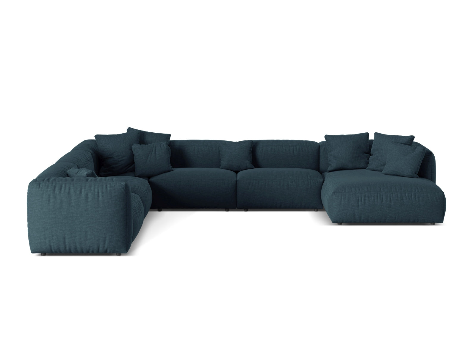 Elegantes 6-Sitzer Ecksofa Martina in linker Ausführung, ideal für gesellige Abende und modernes Wohndesign.