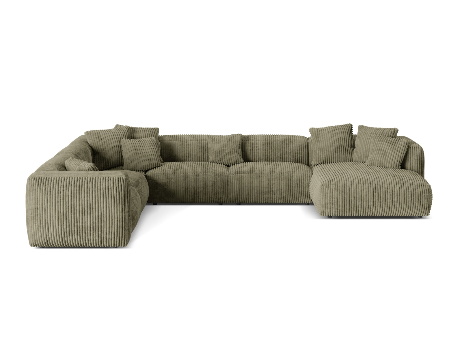 Elegantes 6-Sitzer Ecksofa Martina in linker Ausführung, ideal für gemütliche Abende und modernes Wohndesign.