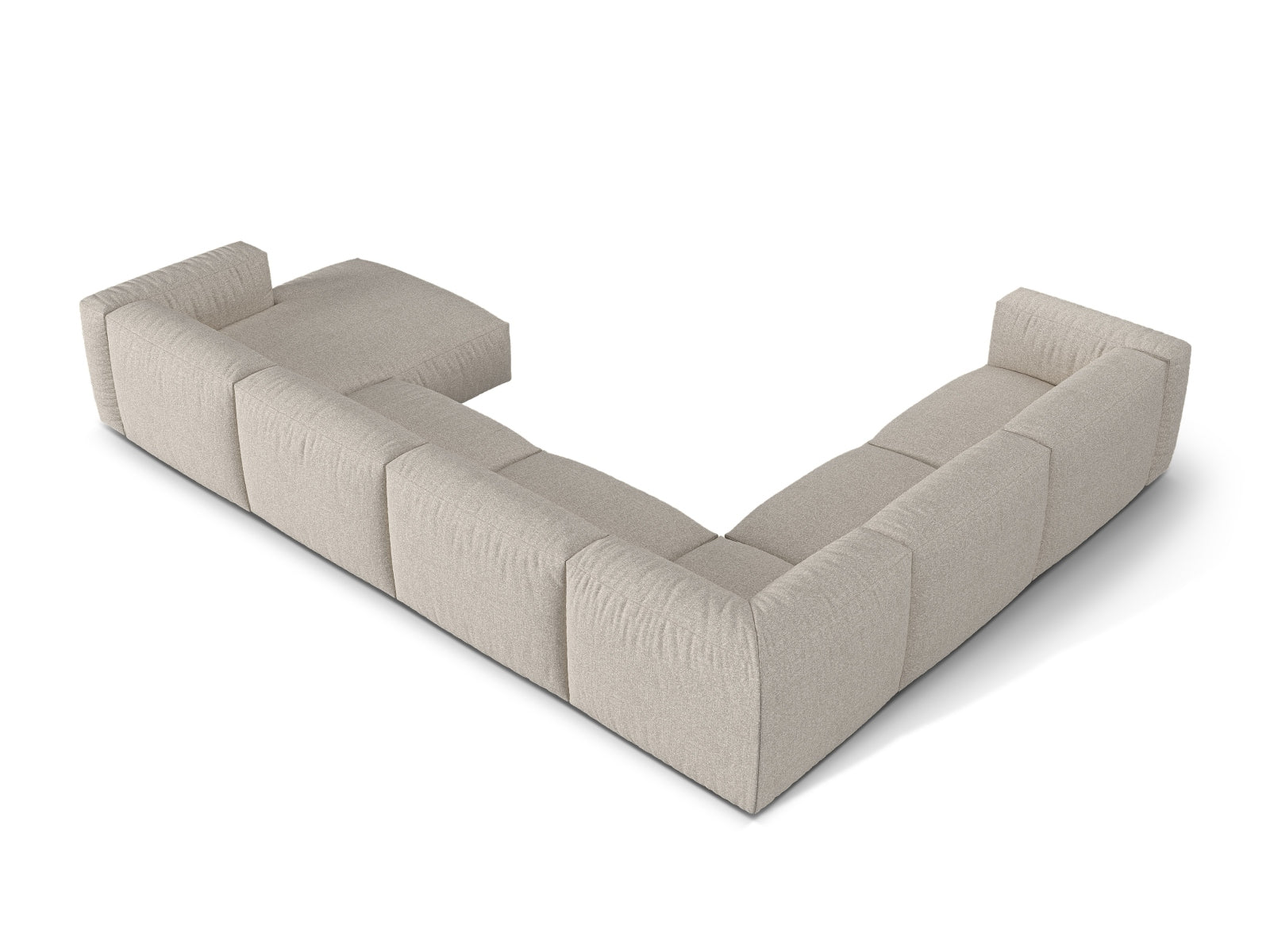 Elegantes 6-Sitzer Ecksofa Martina in L-Form, perfekt für gesellige Runden und moderne Wohnkonzepte.