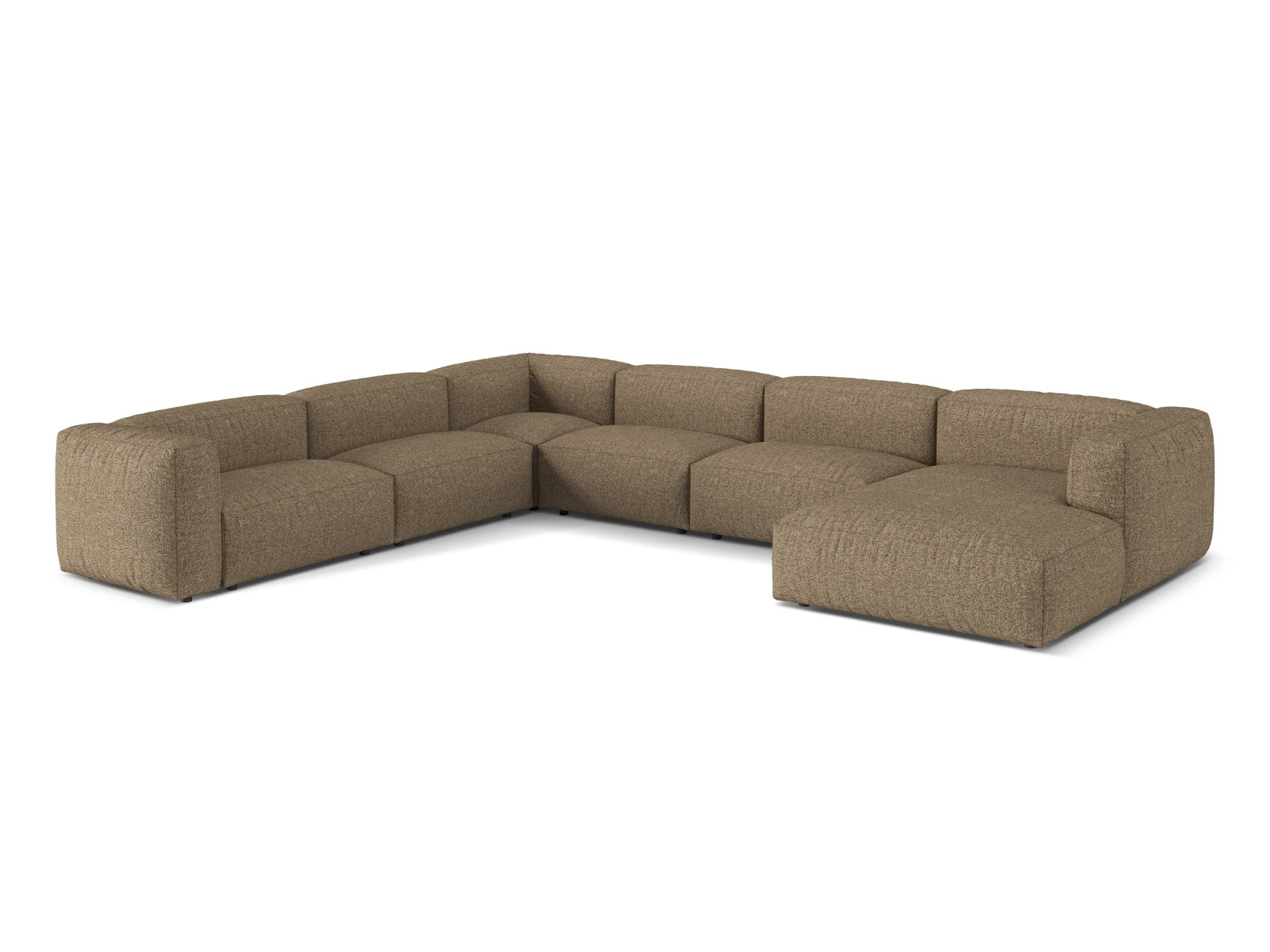 Stylisches 6-Sitzer Ecksofa Martina in linker Ausführung, ideal für gesellige Abende und zeitgemäße Einrichtungsideen.