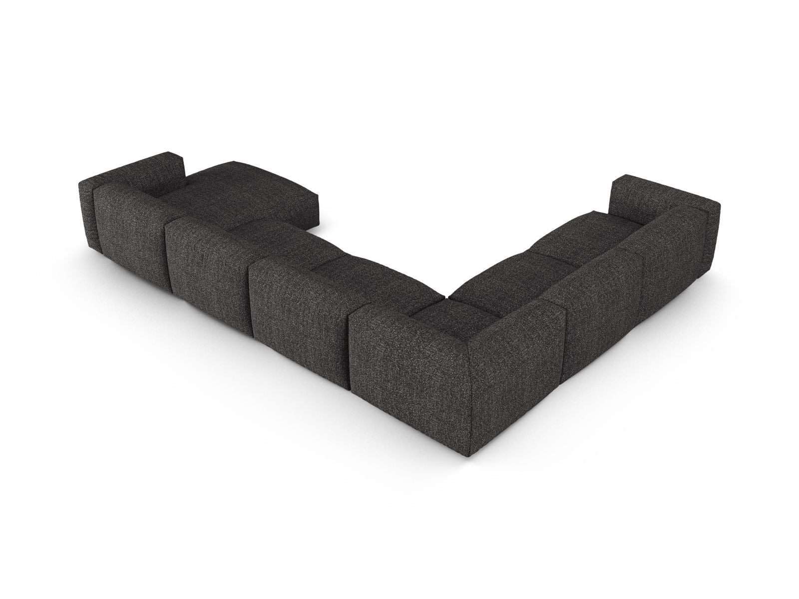 Modernes XL Ecksofa Martina für 6 Personen in Anthrazit, perfekt für gemütliche Zusammenkünfte und stilvolle Einrichtungsideen.