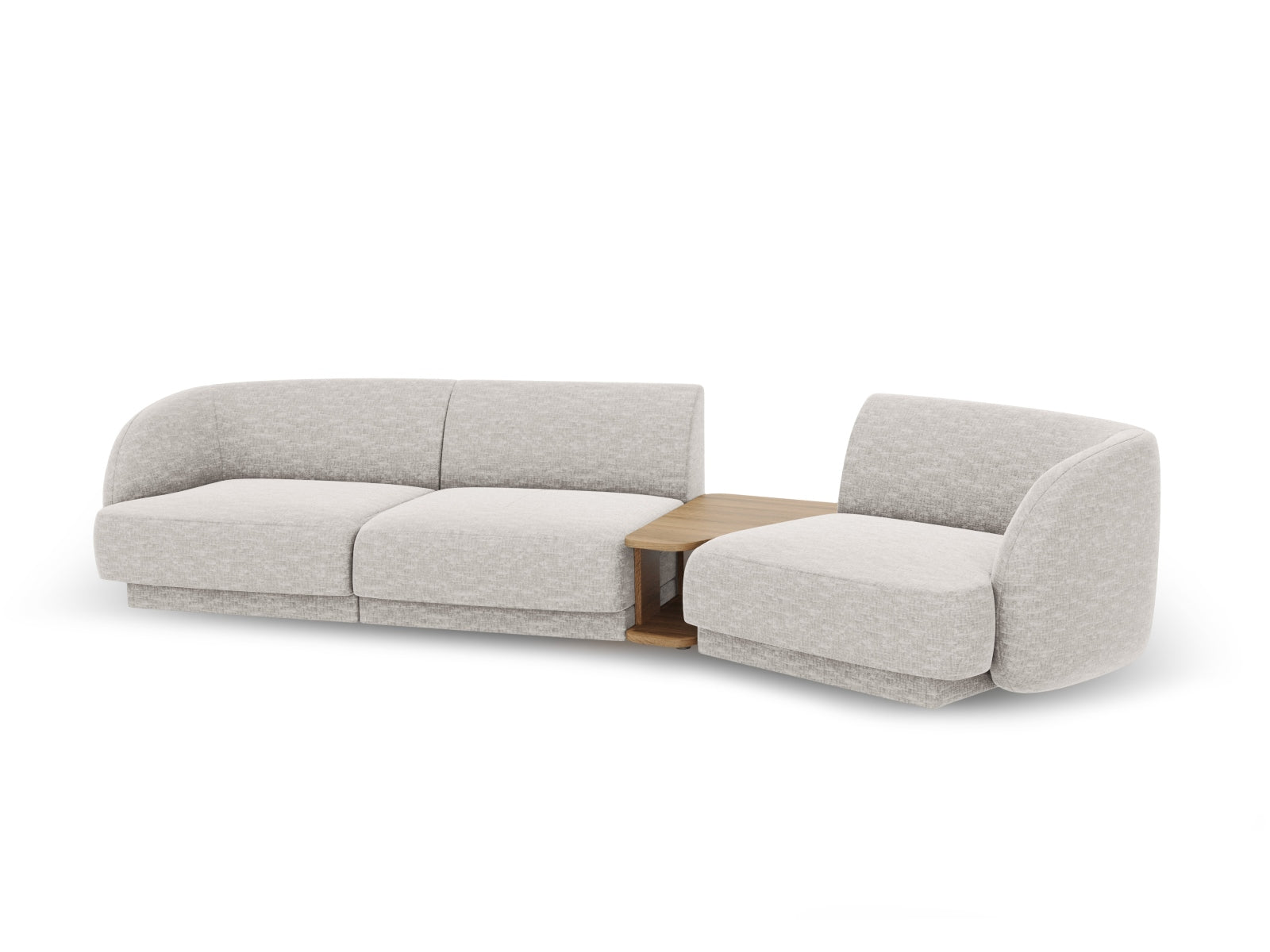 Entdecken Sie das Miley Modulares Sofa rechts 3 Sitzer von Micadoni – ein stilvolles, flexibles Möbelstück, das Komfort und Eleganz in Ihr Wohnzimmer bringt.