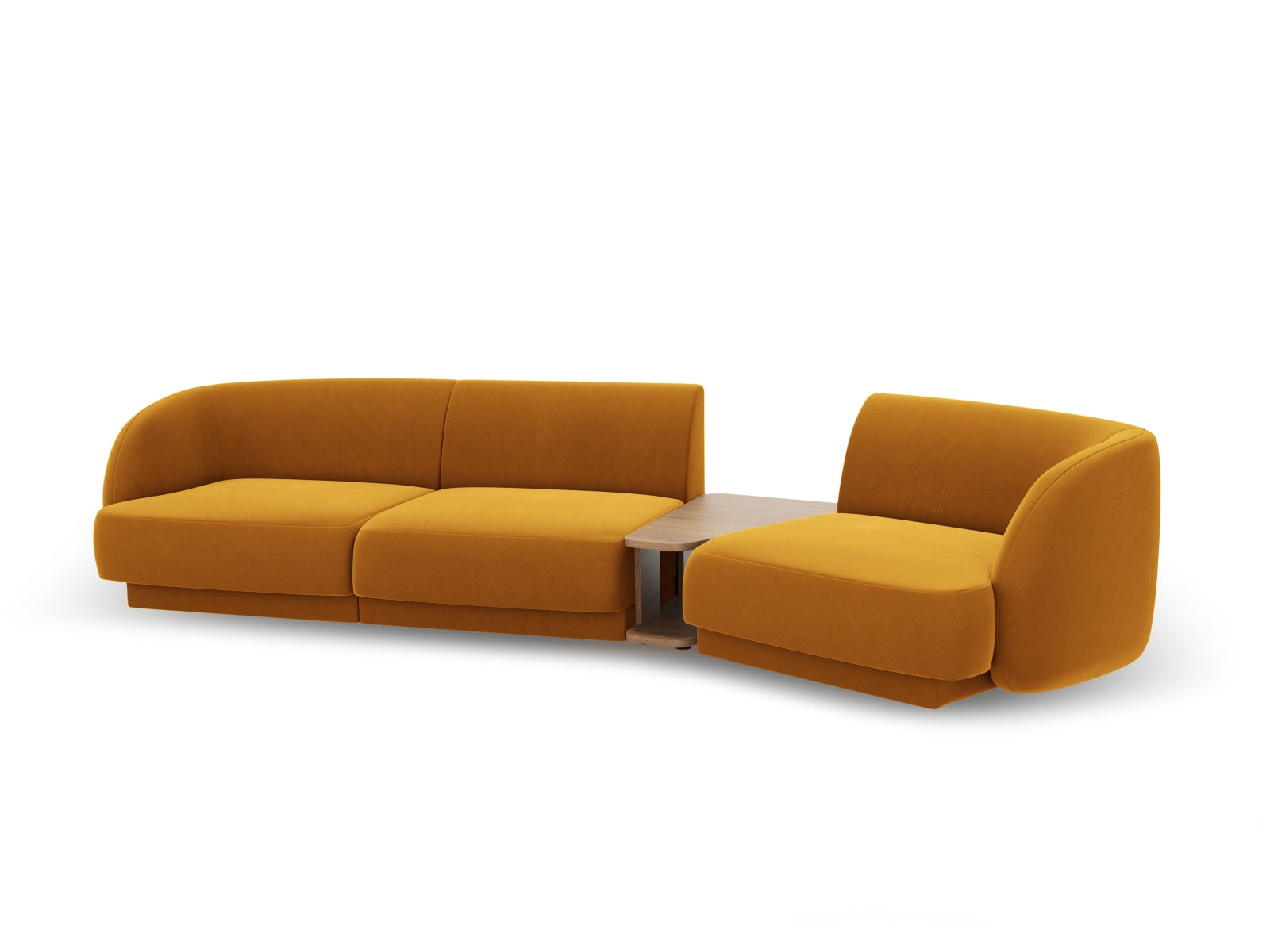 Entdecken Sie das Miley Velour Sofa rechts 3 Sitzer von Micadoni – stilvoll, modular und perfekt für Ihr modernes Zuhause.