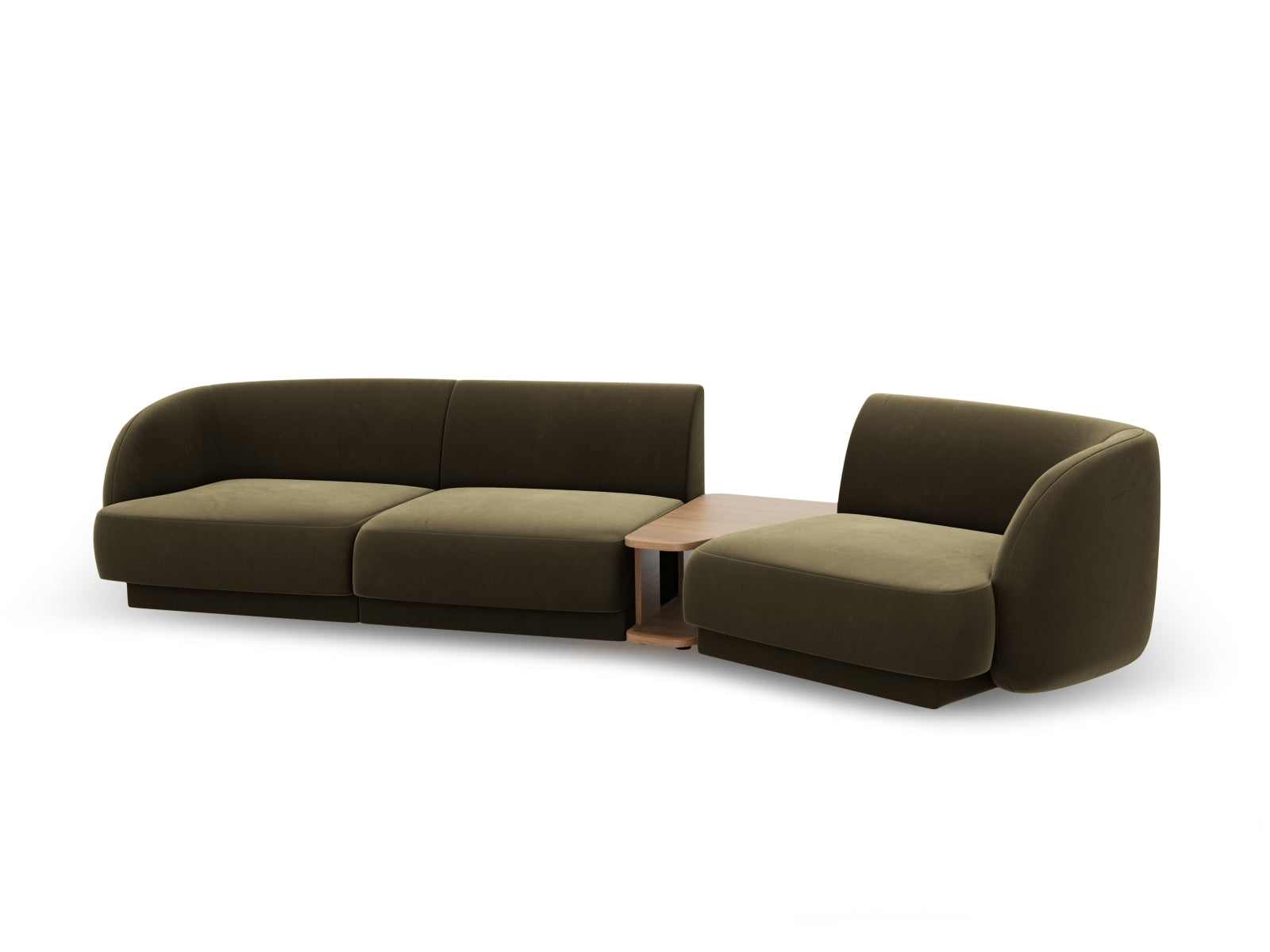 Entdecken Sie das Miley Velour Sofa rechts 3 Sitzer von Micadoni – stilvoll, modular und perfekt für Ihr modernes Zuhause.