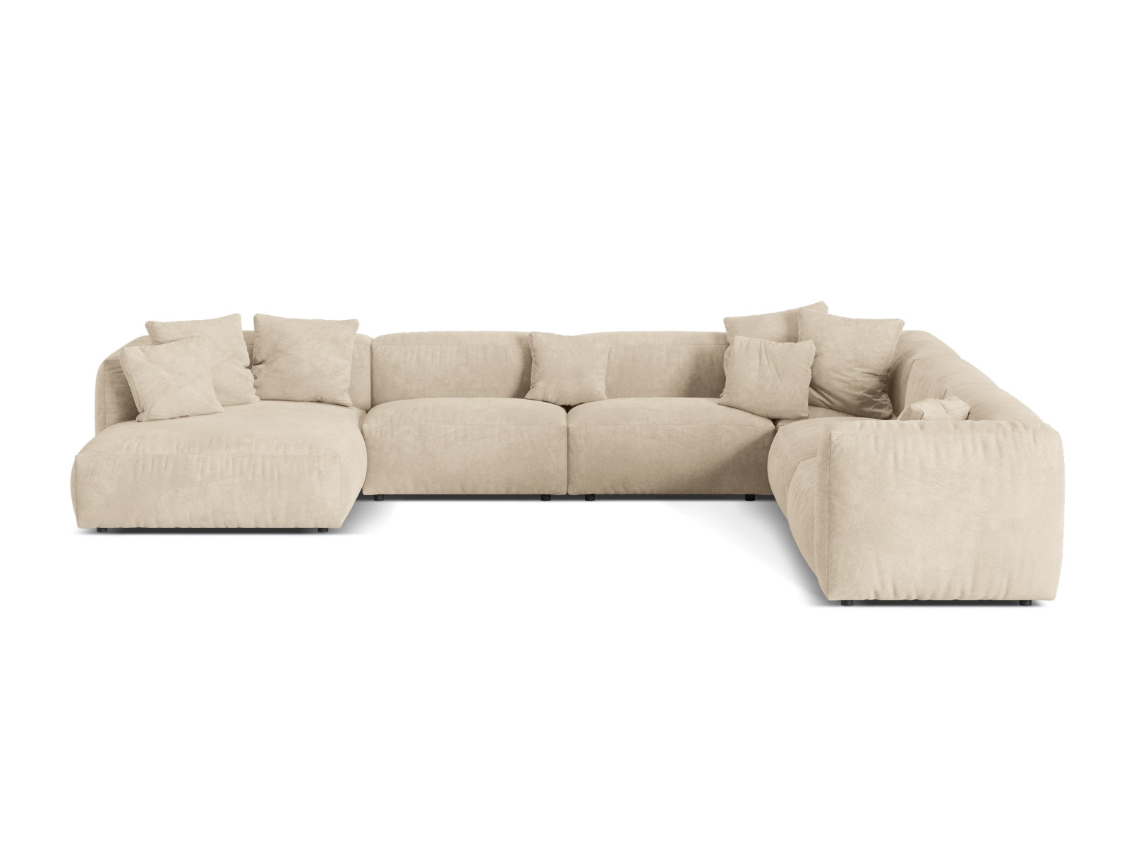 6-Sitzer Modular Ecksofa rechts XL Martina in Light Beige-Vogue präsentiert im Onlineshop von KAQTU Design AG. Ecksofa rechts ist von Micadoni