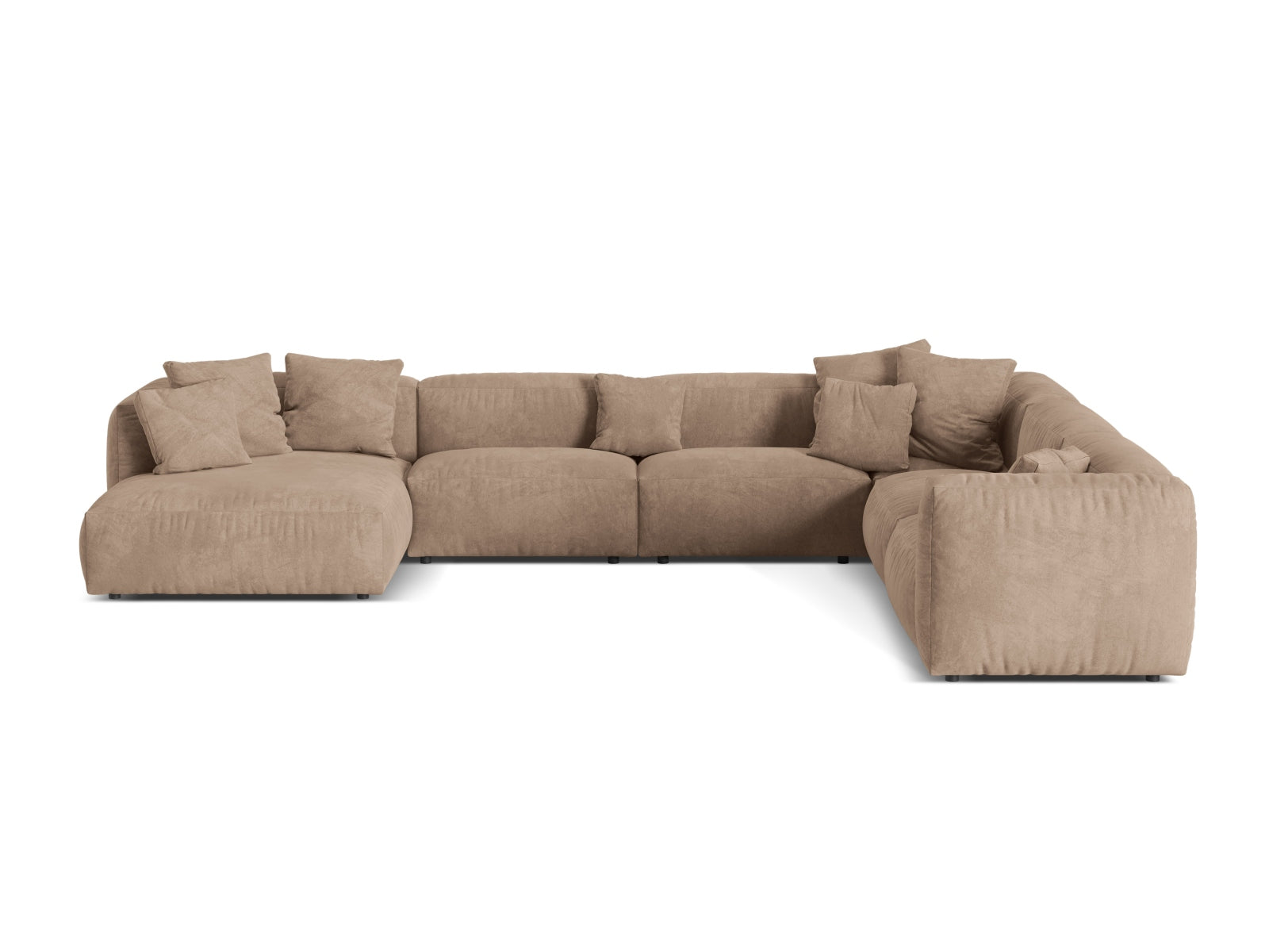 6-Sitzer Modular Ecksofa rechts XL Martina in Dark Beige-Vogue präsentiert im Onlineshop von KAQTU Design AG. Ecksofa rechts ist von Micadoni