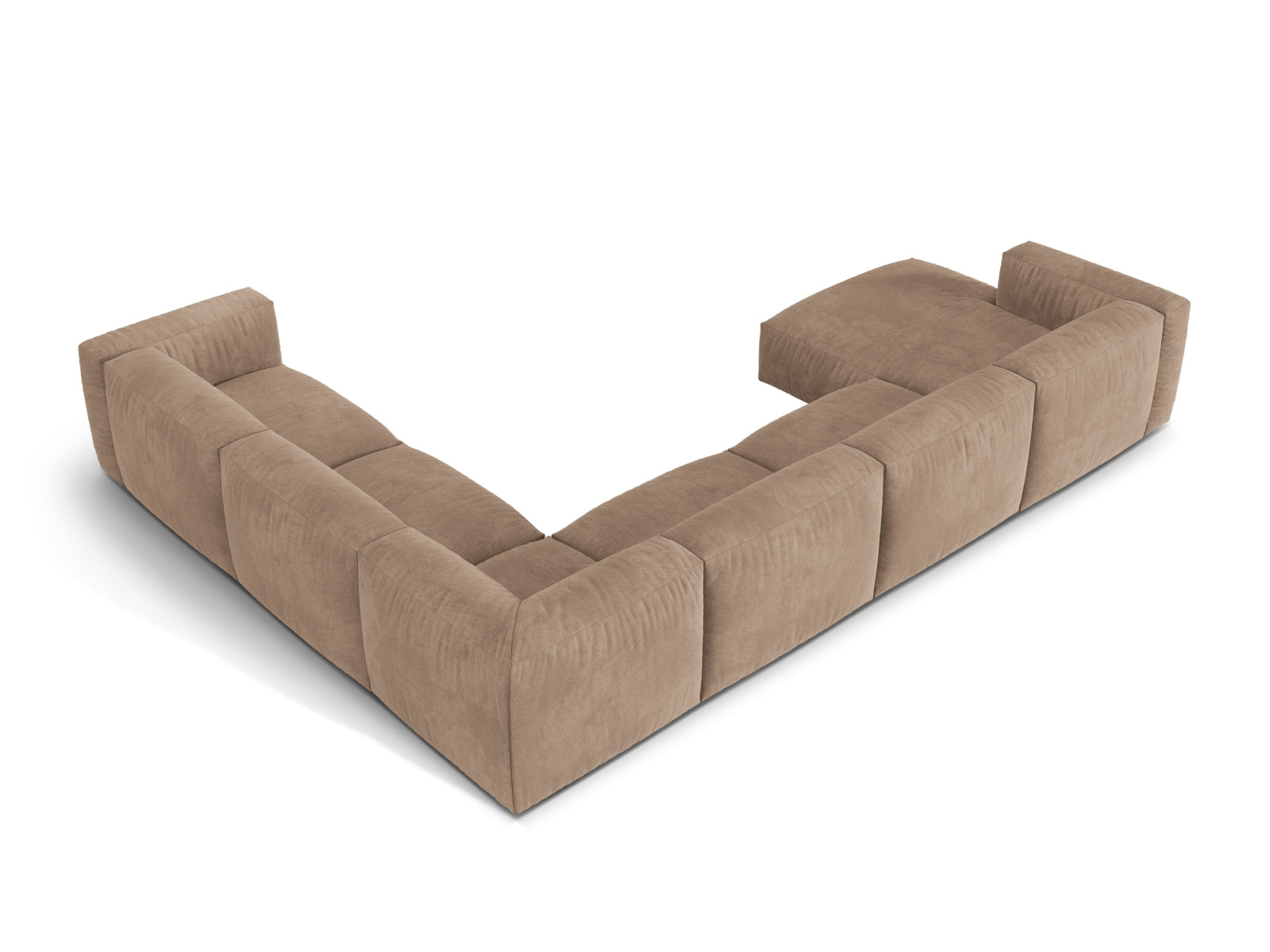 6-Sitzer Modular Ecksofa rechts XL Martina in Dark Beige-Vogue präsentiert im Onlineshop von KAQTU Design AG. Ecksofa rechts ist von Micadoni