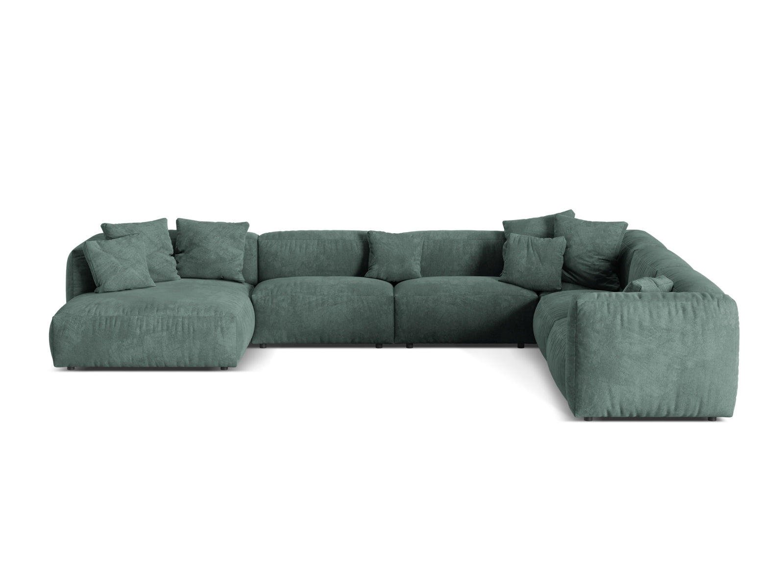 6-Sitzer Modular Ecksofa rechts XL Martina in Petrol-Vogue präsentiert im Onlineshop von KAQTU Design AG. Ecksofa rechts ist von Micadoni