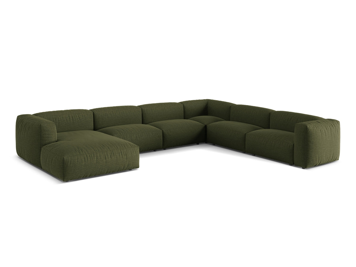 6-Sitzer Ecksofa rechts Martina in Green-Boston präsentiert im Onlineshop von KAQTU Design AG. Ecksofa rechts ist von Micadoni