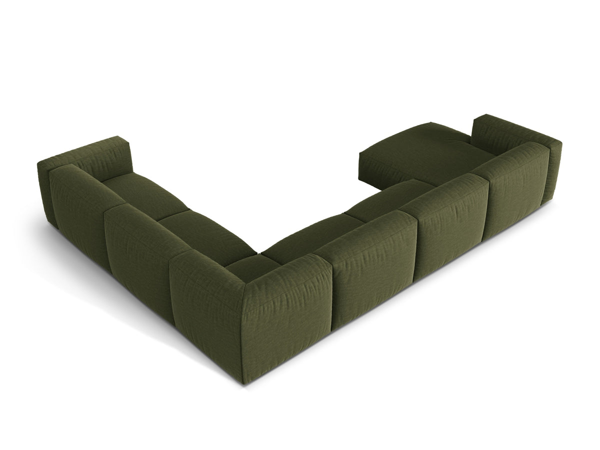6-Sitzer Ecksofa rechts Martina in Green-Boston präsentiert im Onlineshop von KAQTU Design AG. Ecksofa rechts ist von Micadoni