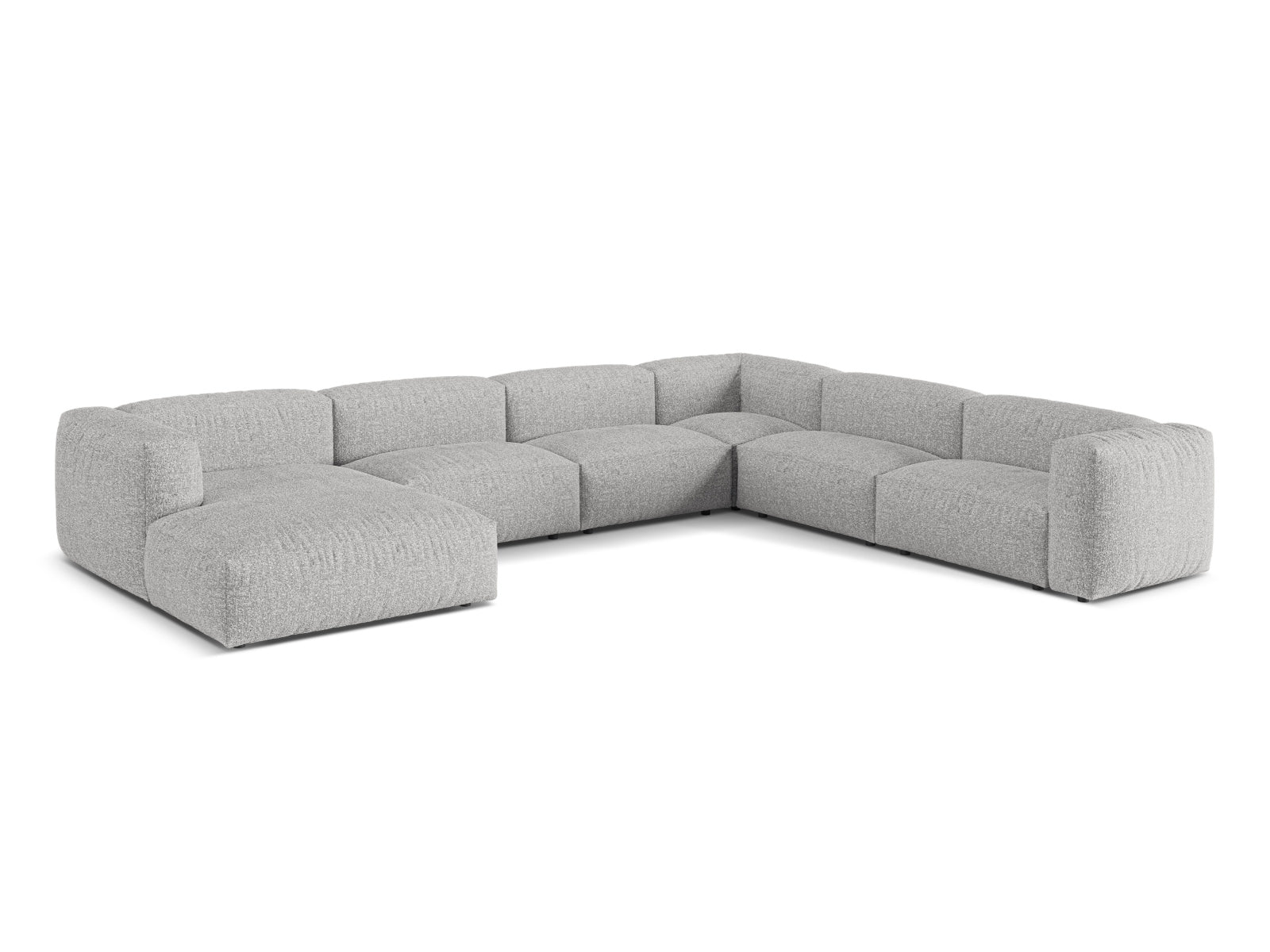 6-Sitzer XL Modular Ecksofa rechts Martina in Silver-Monet präsentiert im Onlineshop von KAQTU Design AG. Ecksofa rechts ist von Micadoni
