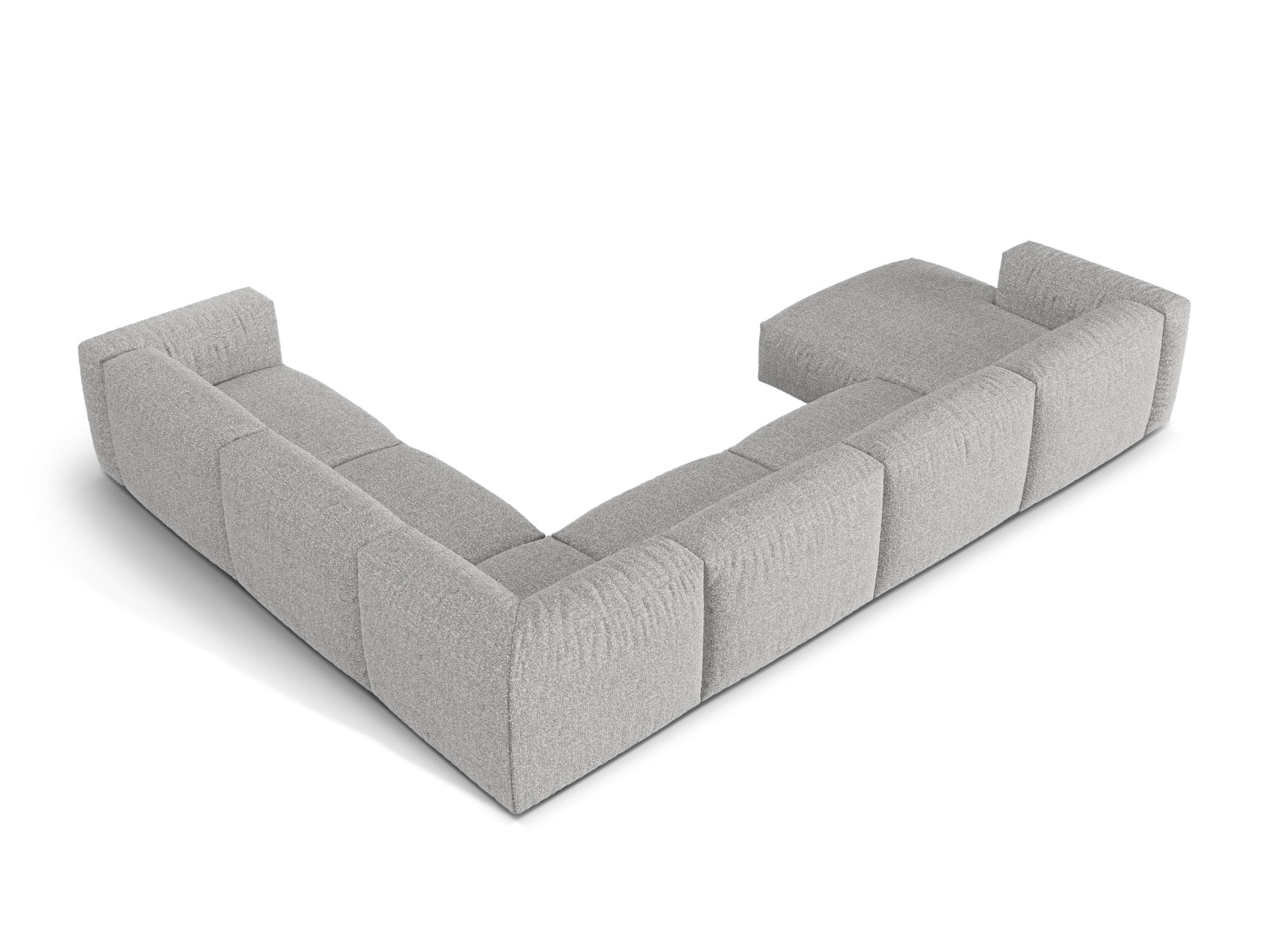 6-Sitzer XL Modular Ecksofa rechts Martina in Silver-Monet präsentiert im Onlineshop von KAQTU Design AG. Ecksofa rechts ist von Micadoni