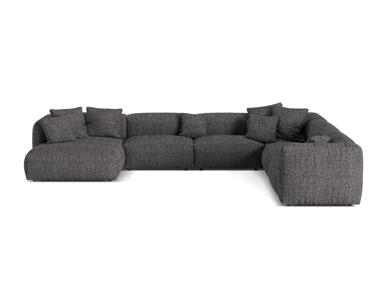 6-Sitzer XL Modular Ecksofa rechts Martina in Anthracite-Monet präsentiert im Onlineshop von KAQTU Design AG. Ecksofa rechts ist von Micadoni