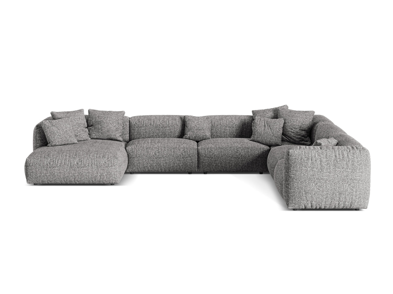 6-Sitzer XL Modular Ecksofa rechts Martina in Graphite-Monet präsentiert im Onlineshop von KAQTU Design AG. Ecksofa rechts ist von Micadoni
