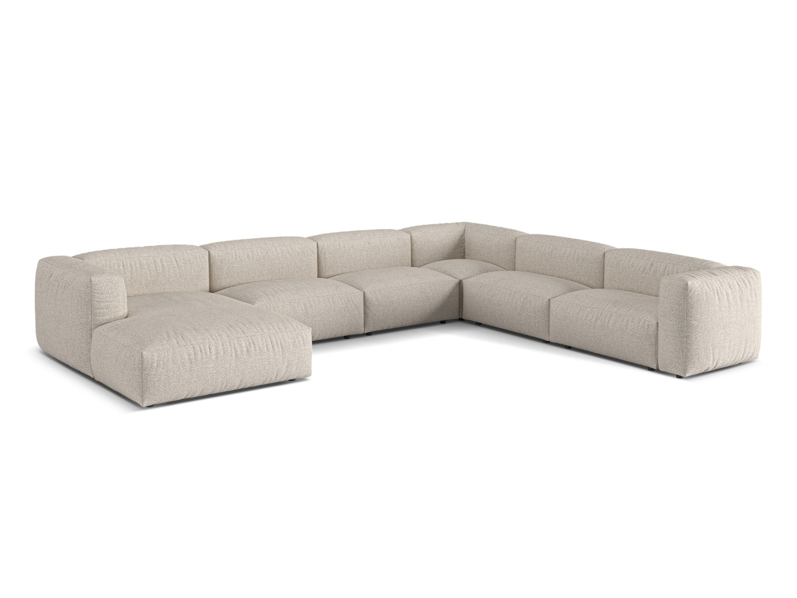 6-Sitzer XL Modular Ecksofa rechts Martina in Beige-Monet präsentiert im Onlineshop von KAQTU Design AG. Ecksofa rechts ist von Micadoni