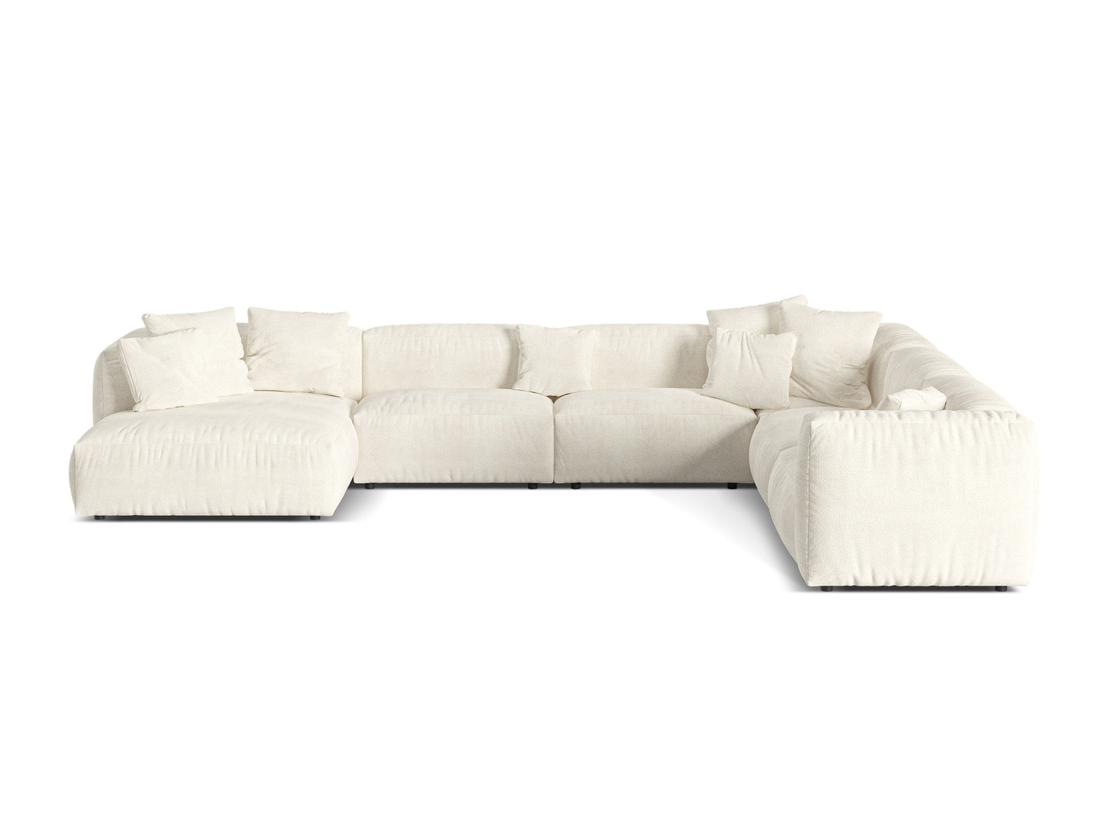 6-Sitzer XL Modular Ecksofa rechts Martina in Ivory-Monet präsentiert im Onlineshop von KAQTU Design AG. Ecksofa rechts ist von Micadoni